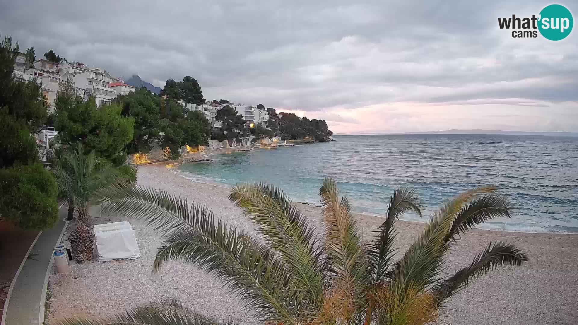 Webcam Lučica Beach Brela – Live View from the Adriatic Coast