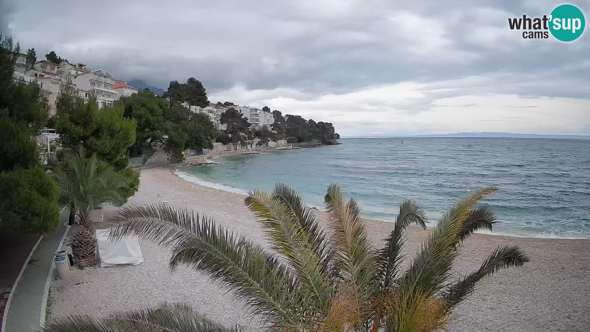 Webcam Lučica Beach Brela – Live View from the Adriatic Coast