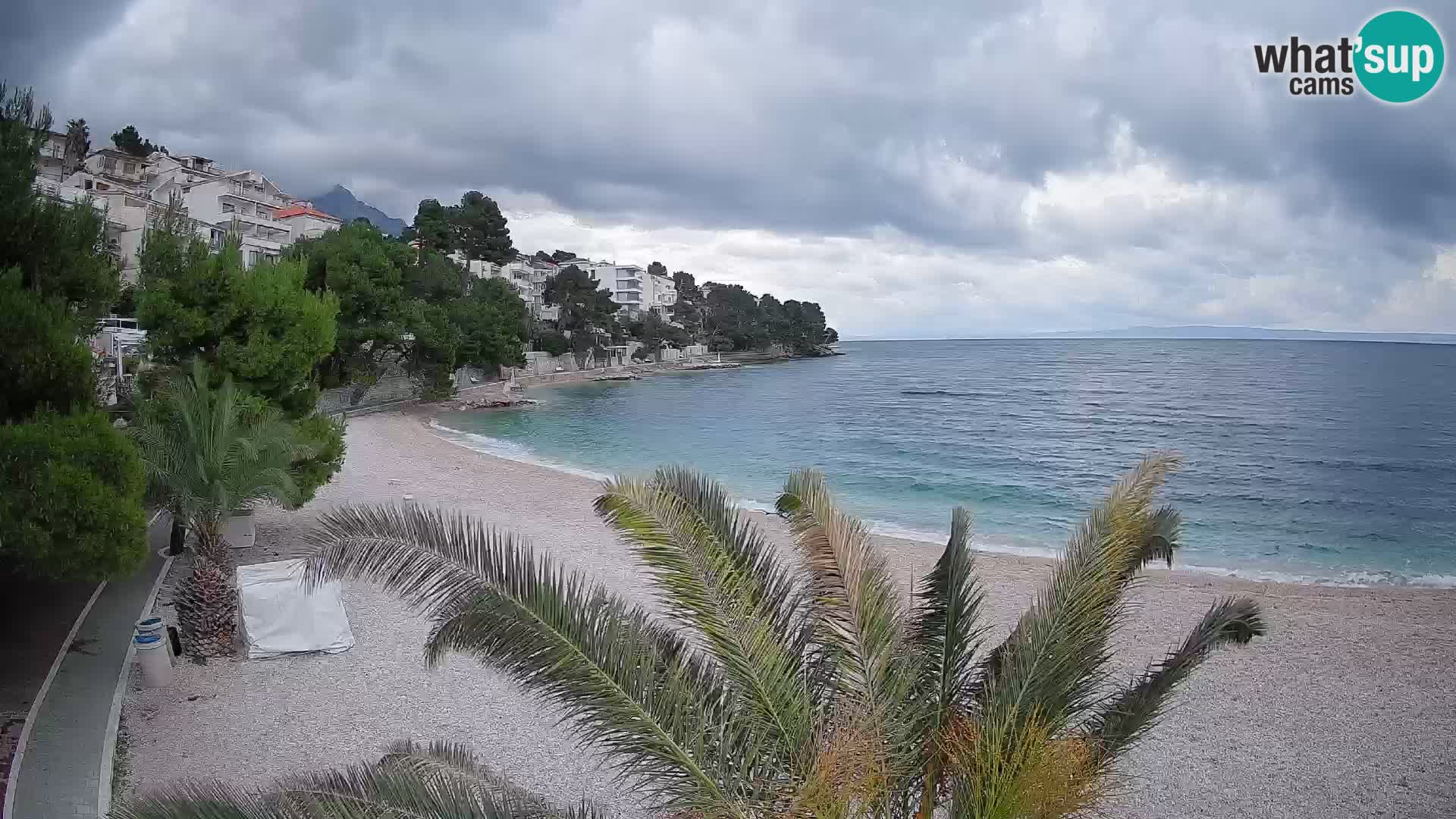 Webcam Lučica Beach Brela – Live View from the Adriatic Coast