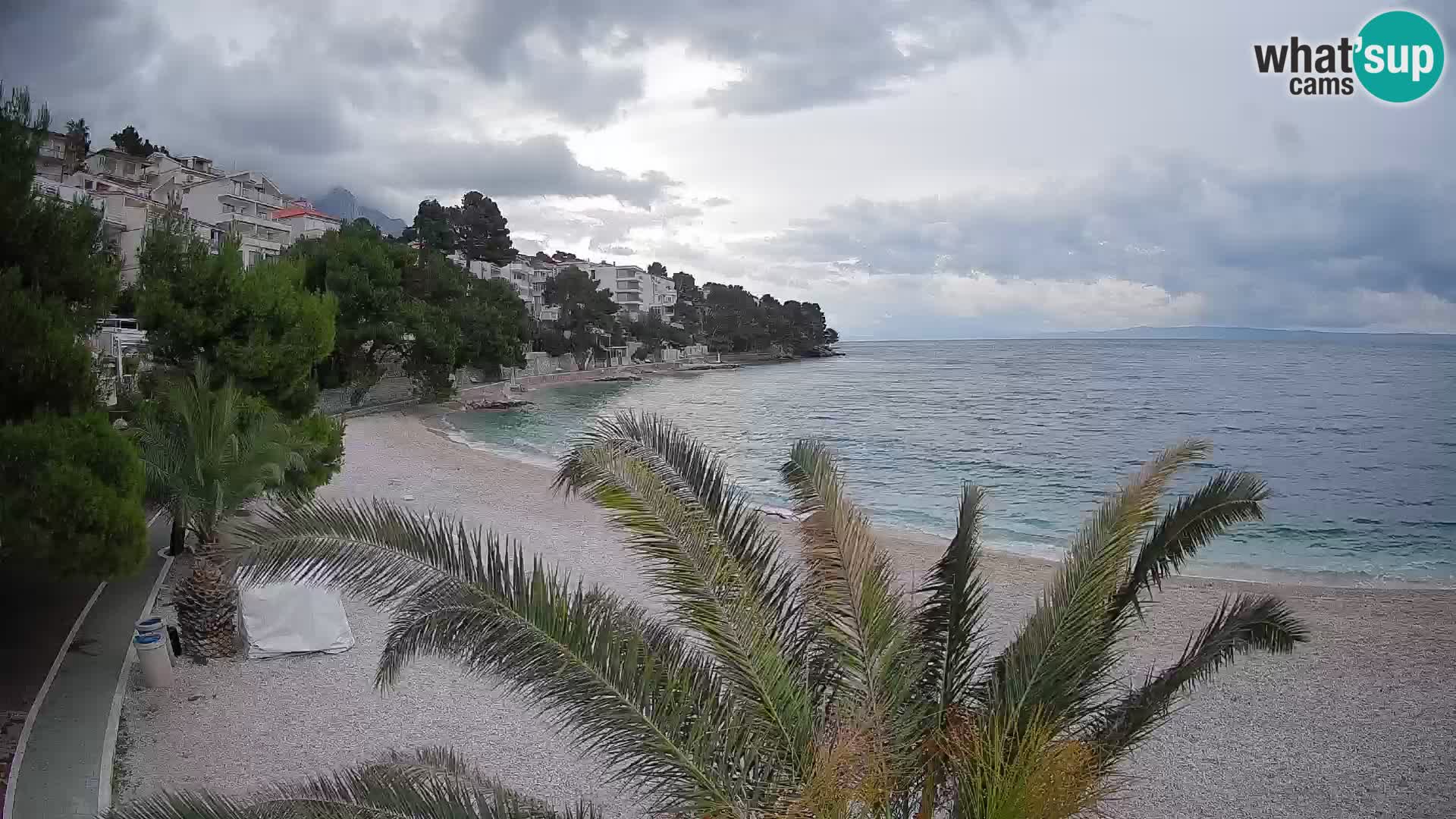 Webcam Lučica Beach Brela – Live View from the Adriatic Coast