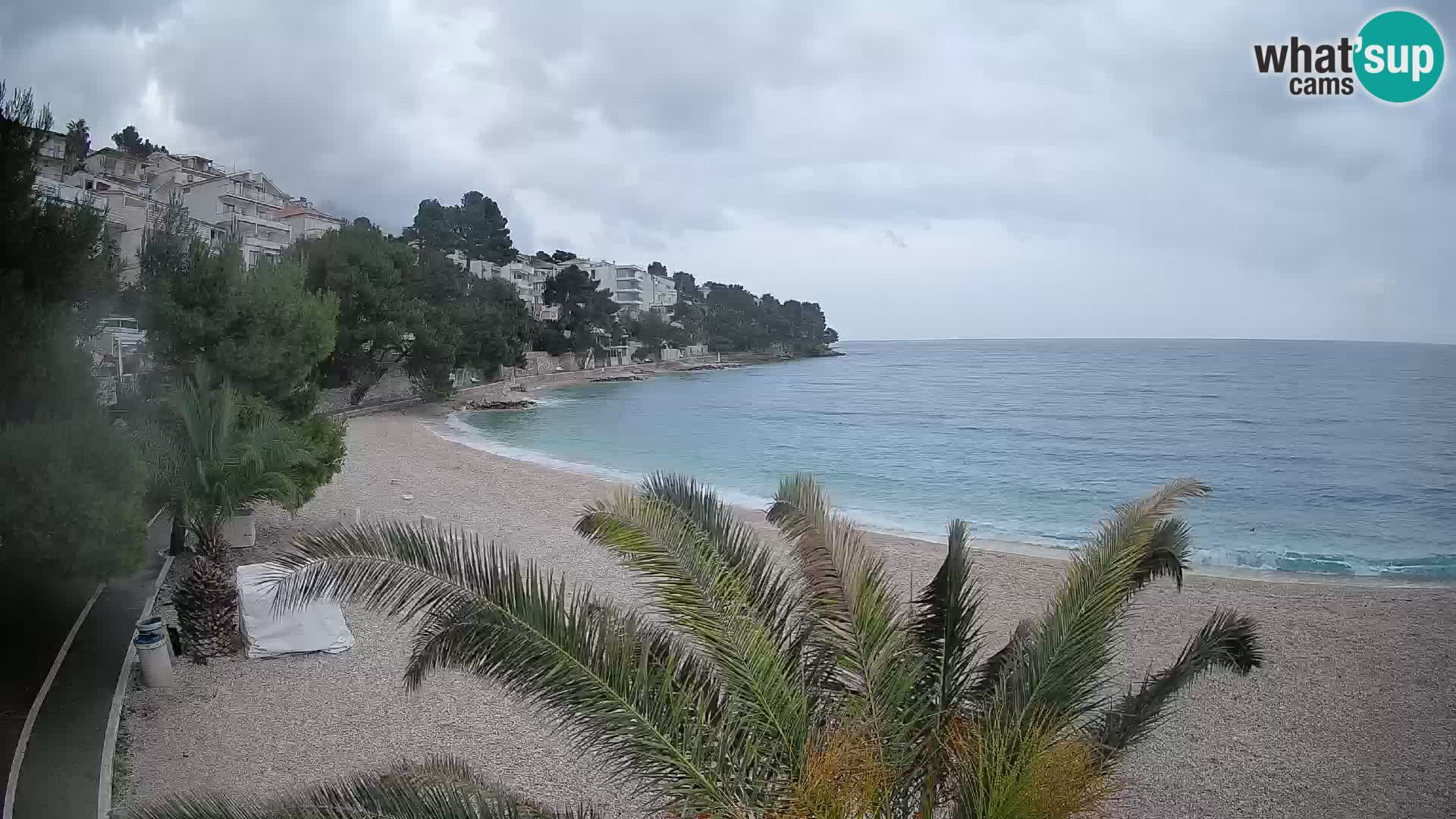 Webcam Lučica Beach Brela – Live View from the Adriatic Coast