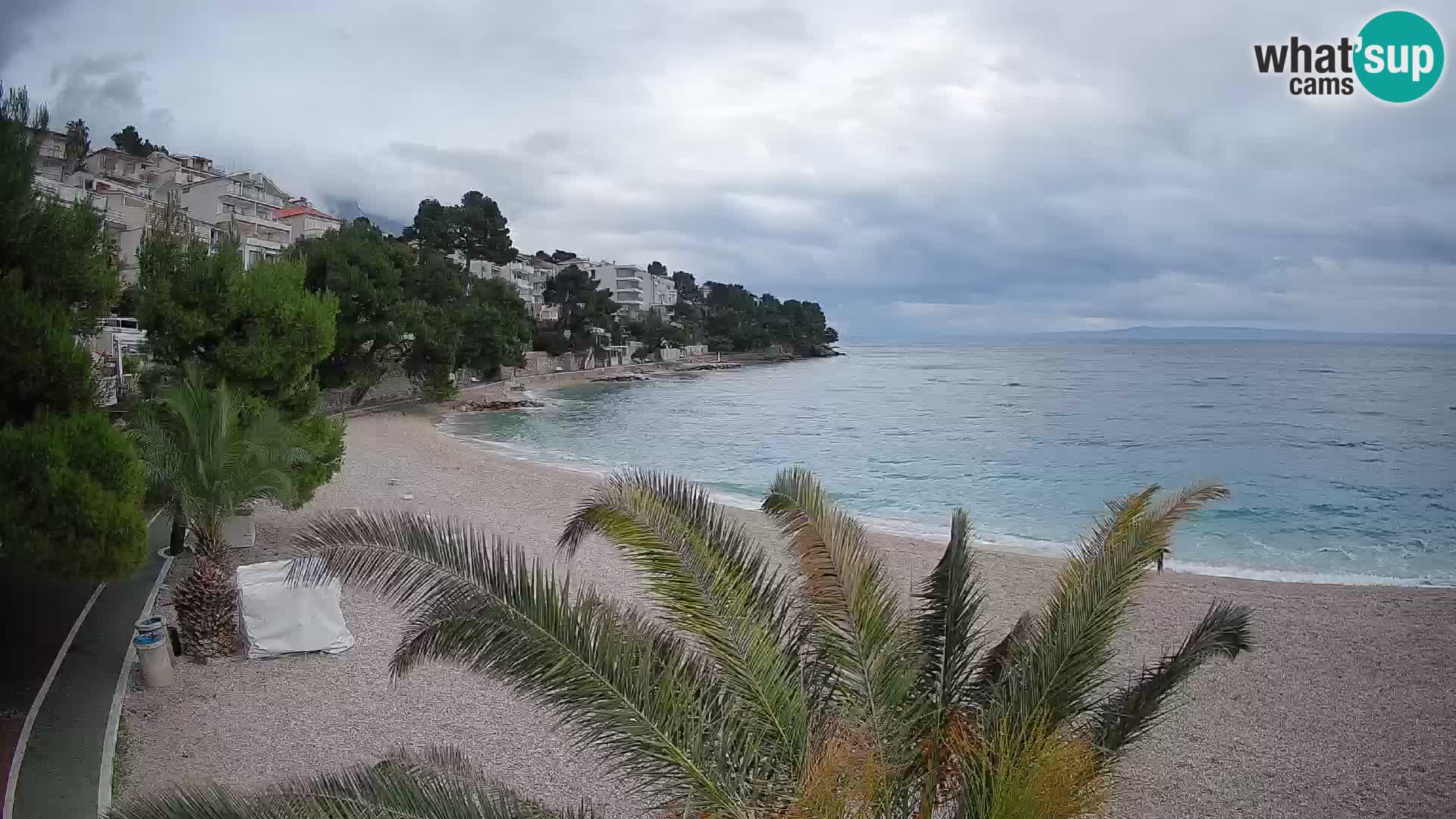 Webcam Lučica Beach Brela – Live View from the Adriatic Coast