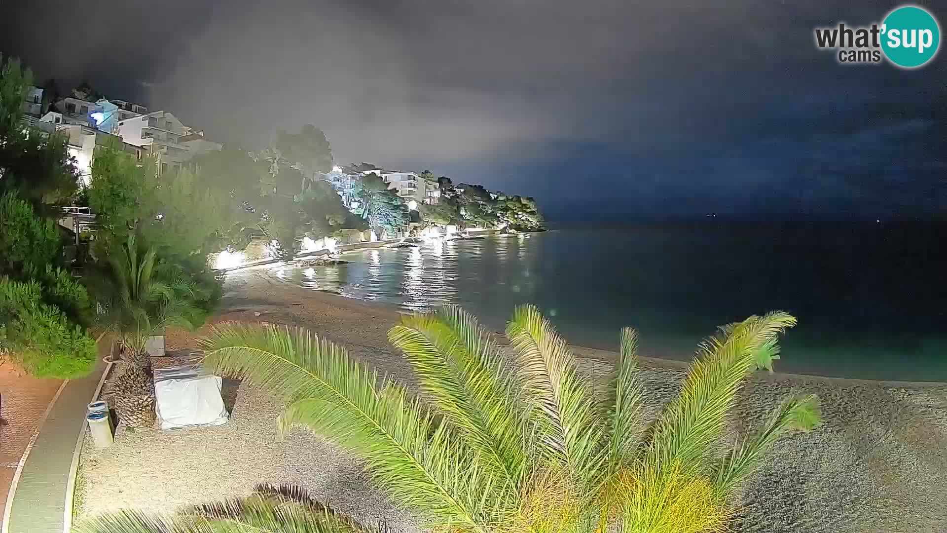 Webcam Lučica Beach Brela – Live View from the Adriatic Coast