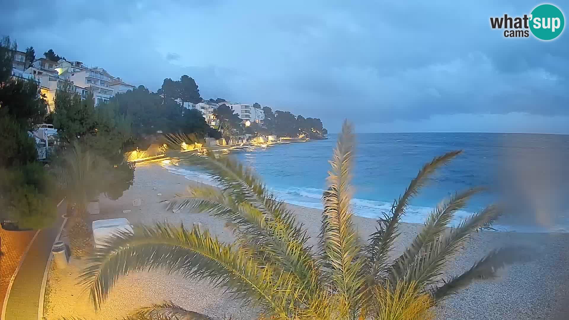 Webcam Lučica Beach Brela – Live View from the Adriatic Coast