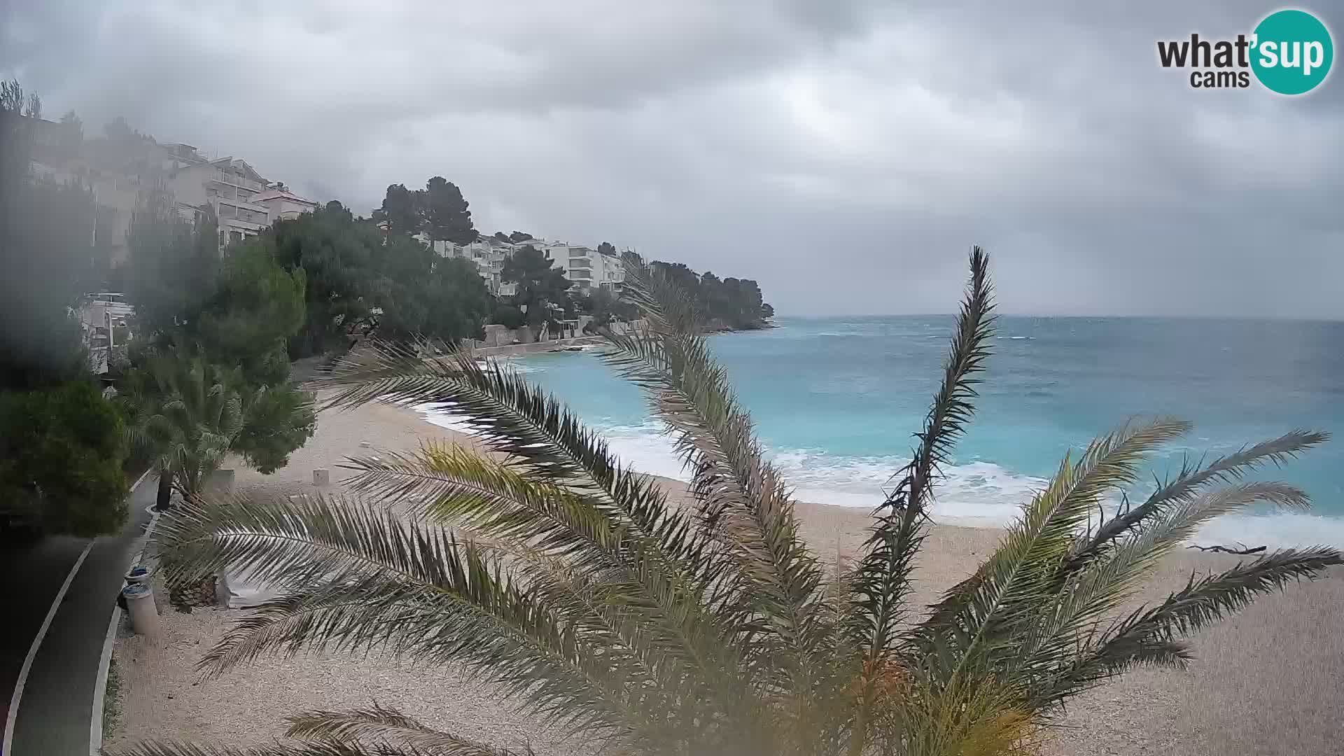 Webcam Lučica Beach Brela – Live View from the Adriatic Coast