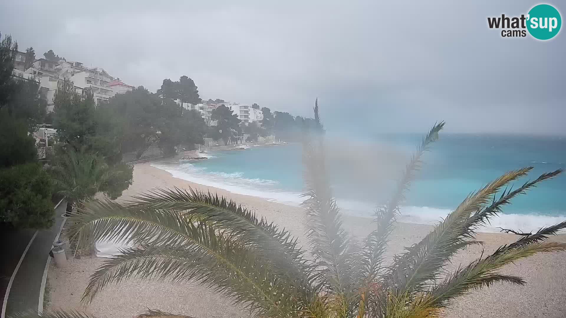 Webcam Lučica Beach Brela – Live View from the Adriatic Coast