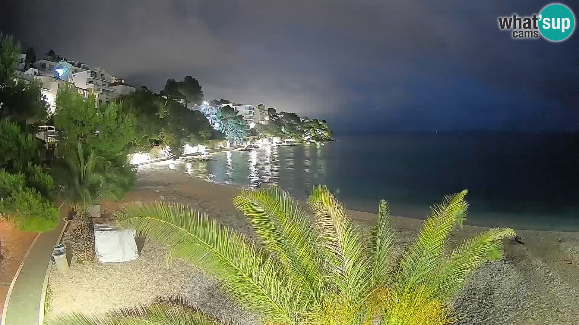 Webcam Playa Lučica Brela – Vista en directo de la costa adriática