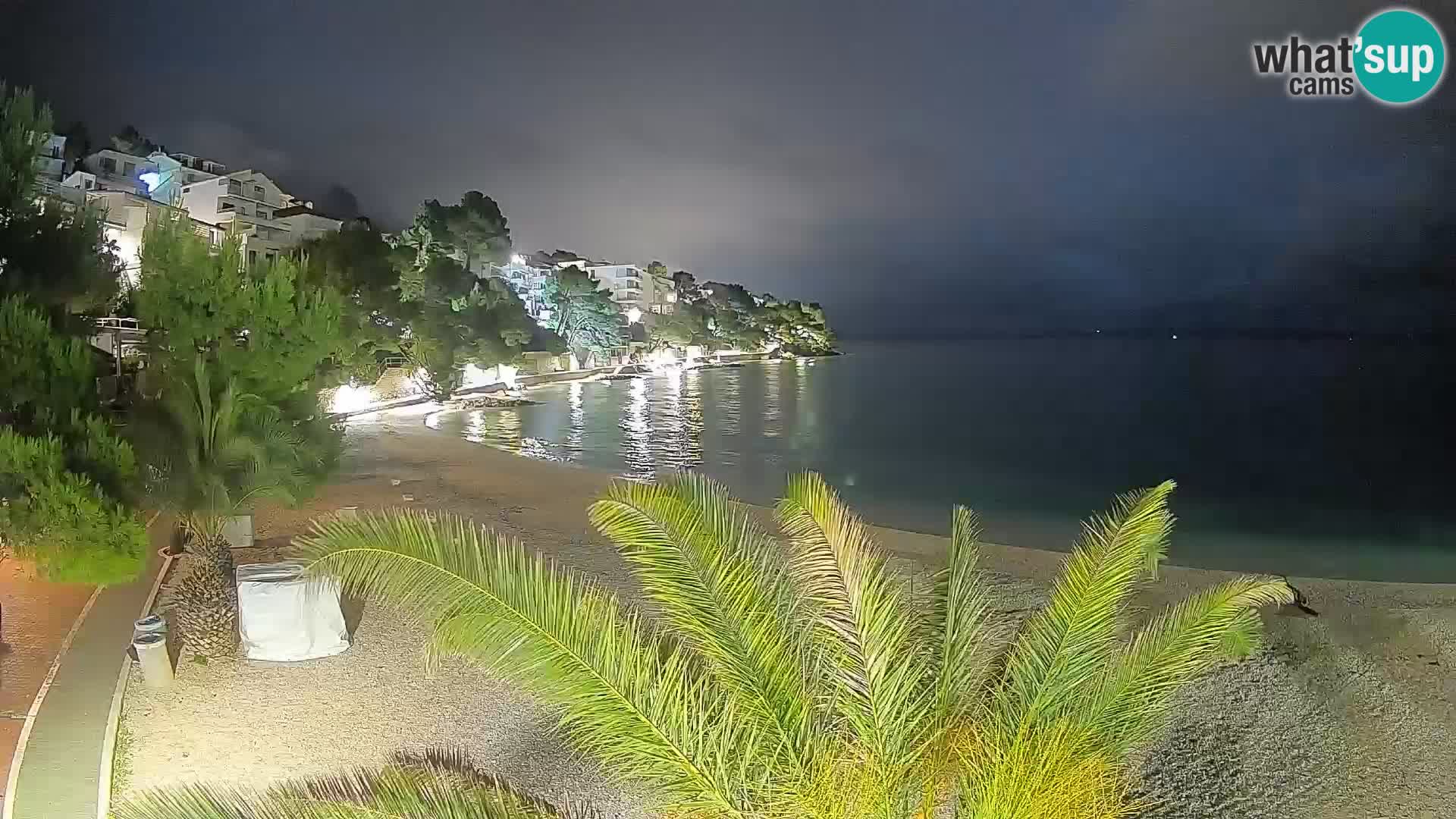 Webcam Playa Lučica Brela – Vista en directo de la costa adriática