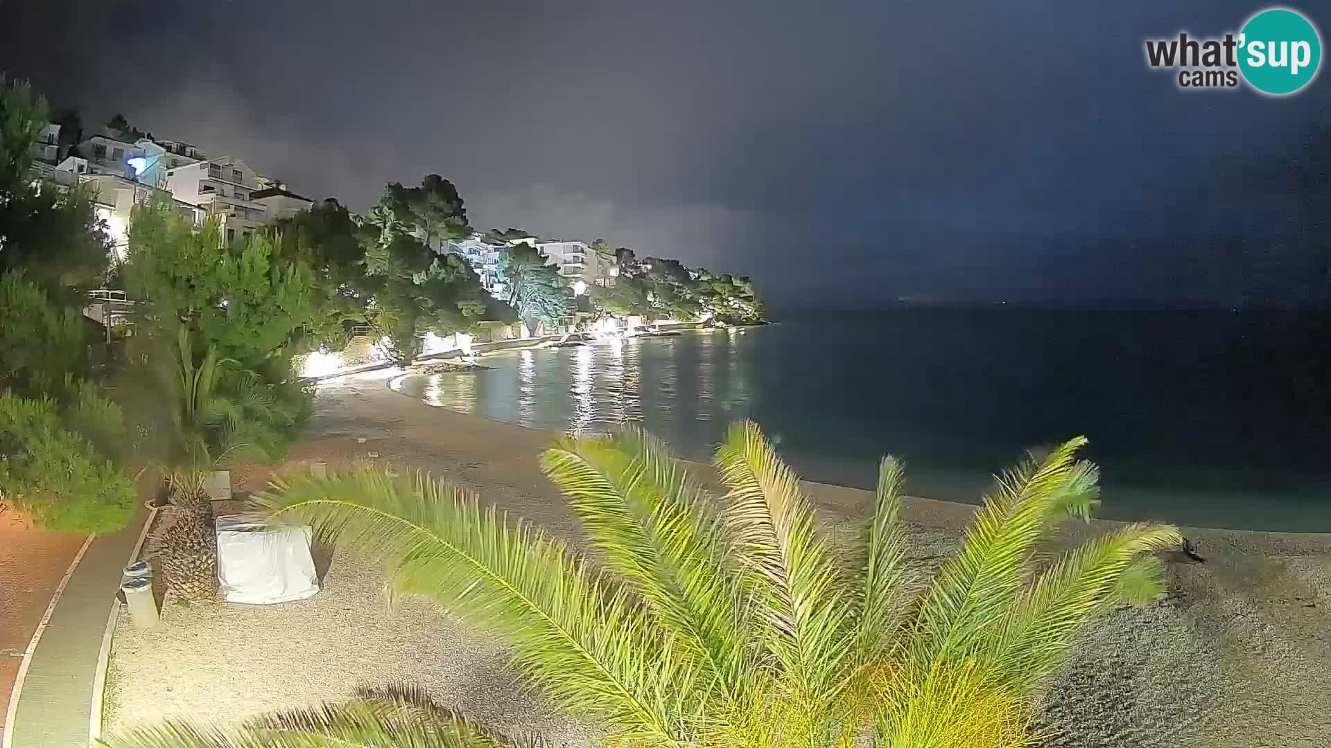 Webcam Lučica Beach Brela – Live View from the Adriatic Coast