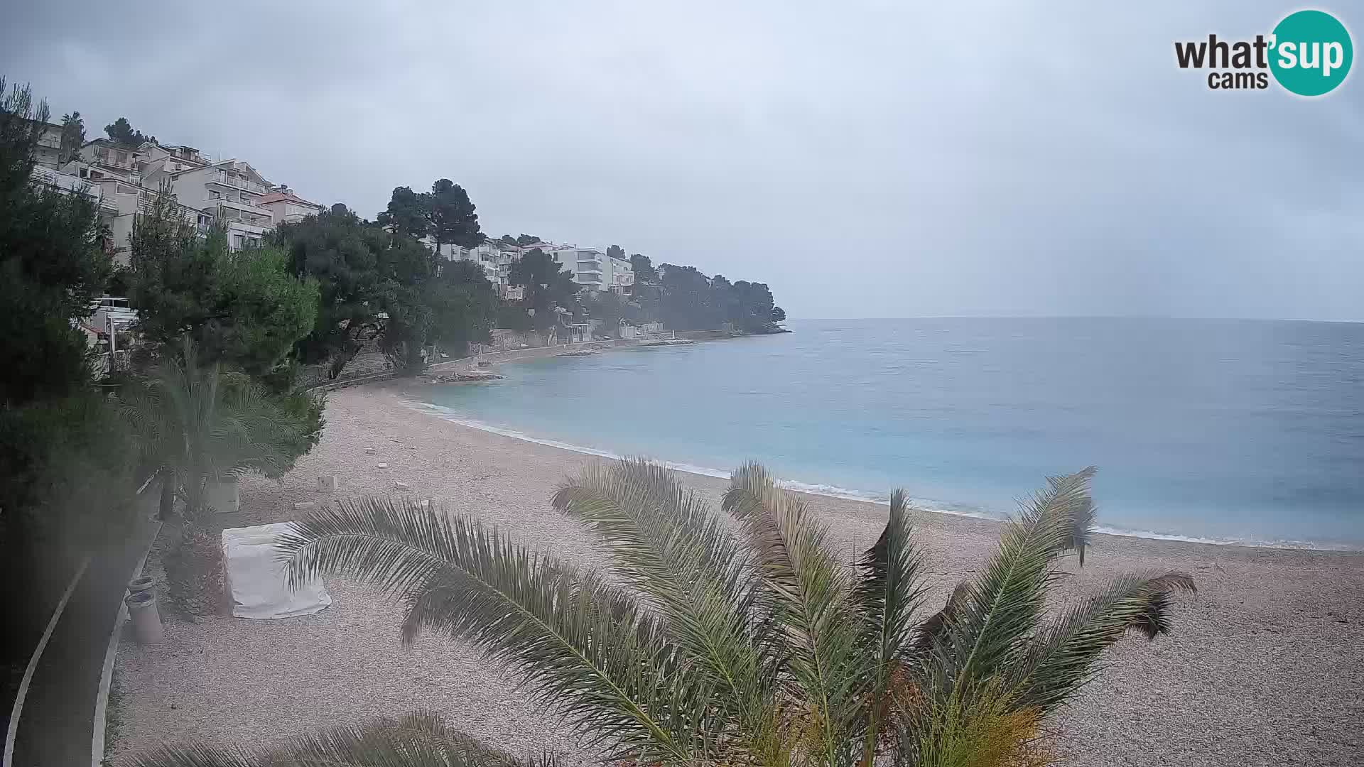 Webcam Lučica Beach Brela – Live View from the Adriatic Coast