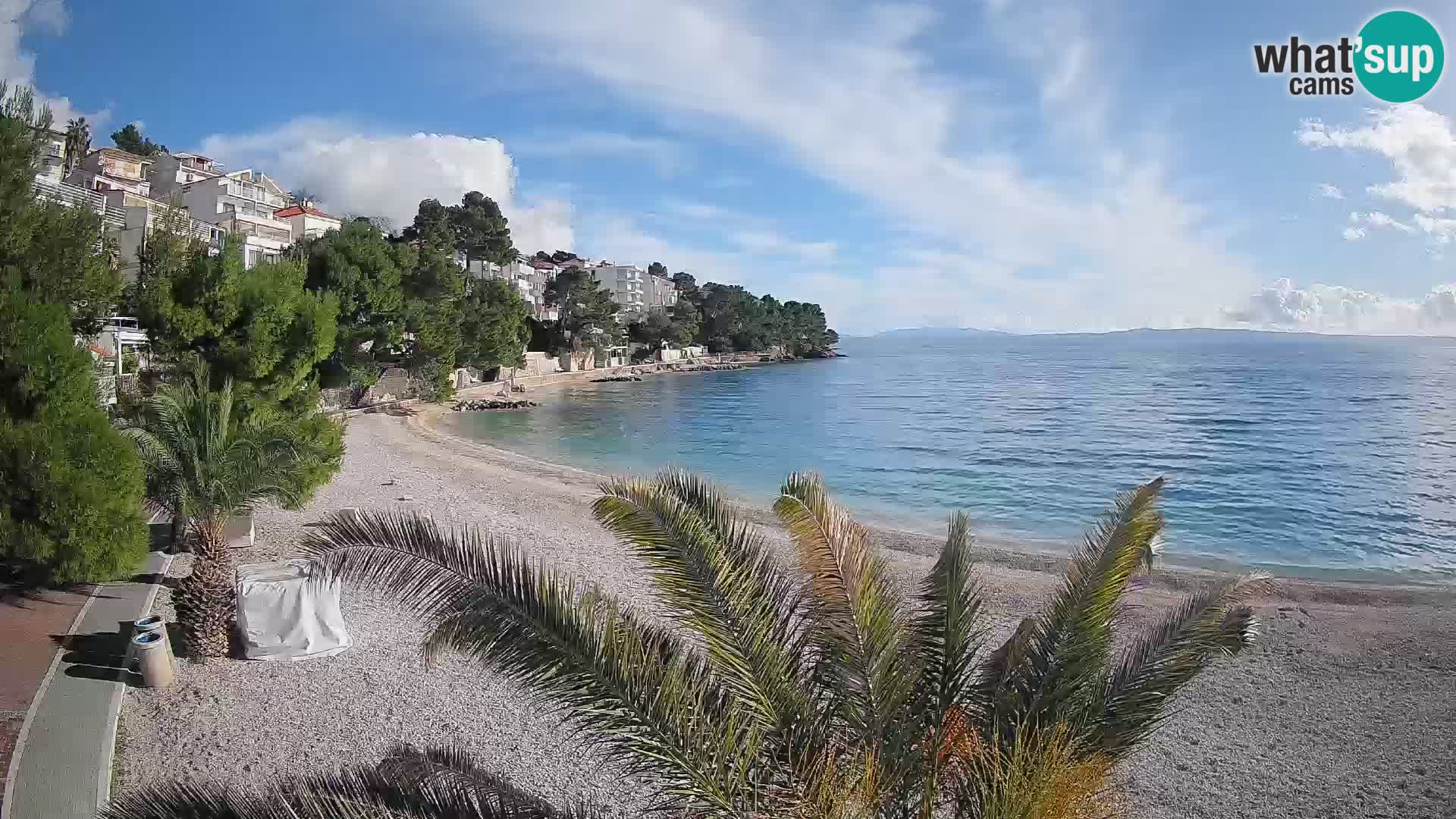 Webcam Lučica Beach Brela – Live View from the Adriatic Coast