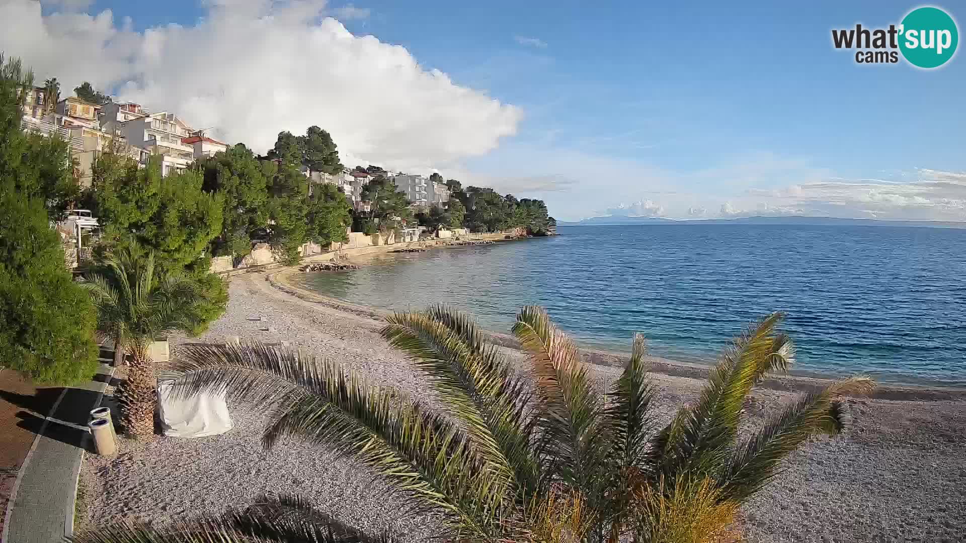 Webcam Lučica Beach Brela – Live View from the Adriatic Coast
