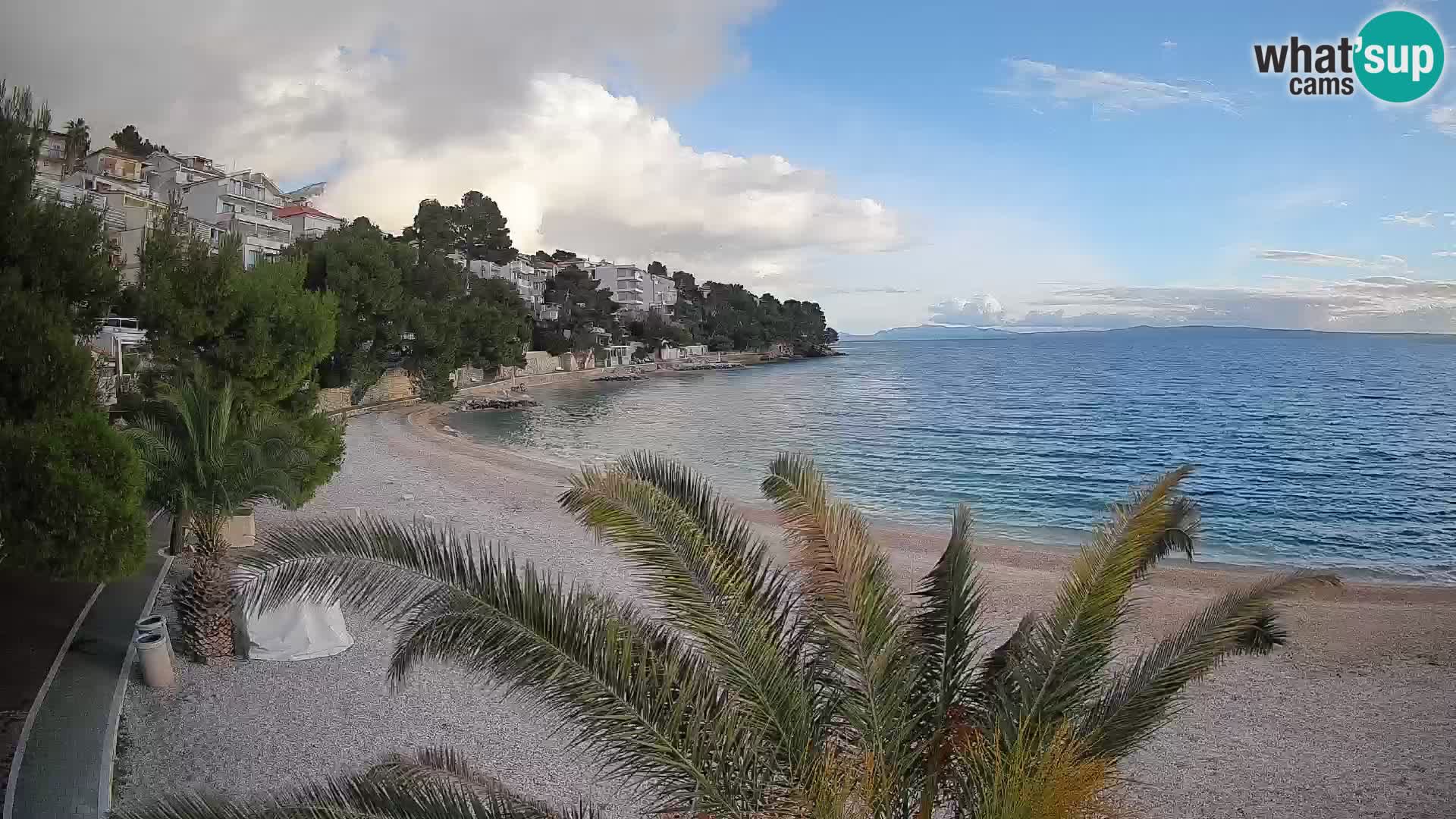 Webcam Lučica Beach Brela – Live View from the Adriatic Coast