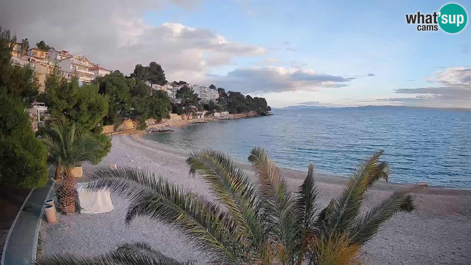 Webcam Lučica Beach Brela – Live View from the Adriatic Coast