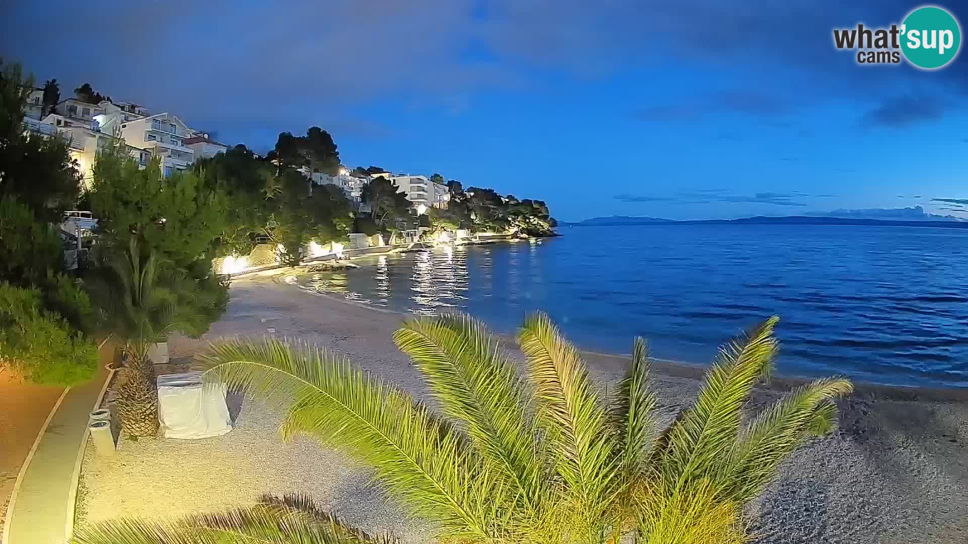 Webcam Lučica Beach Brela – Live View from the Adriatic Coast