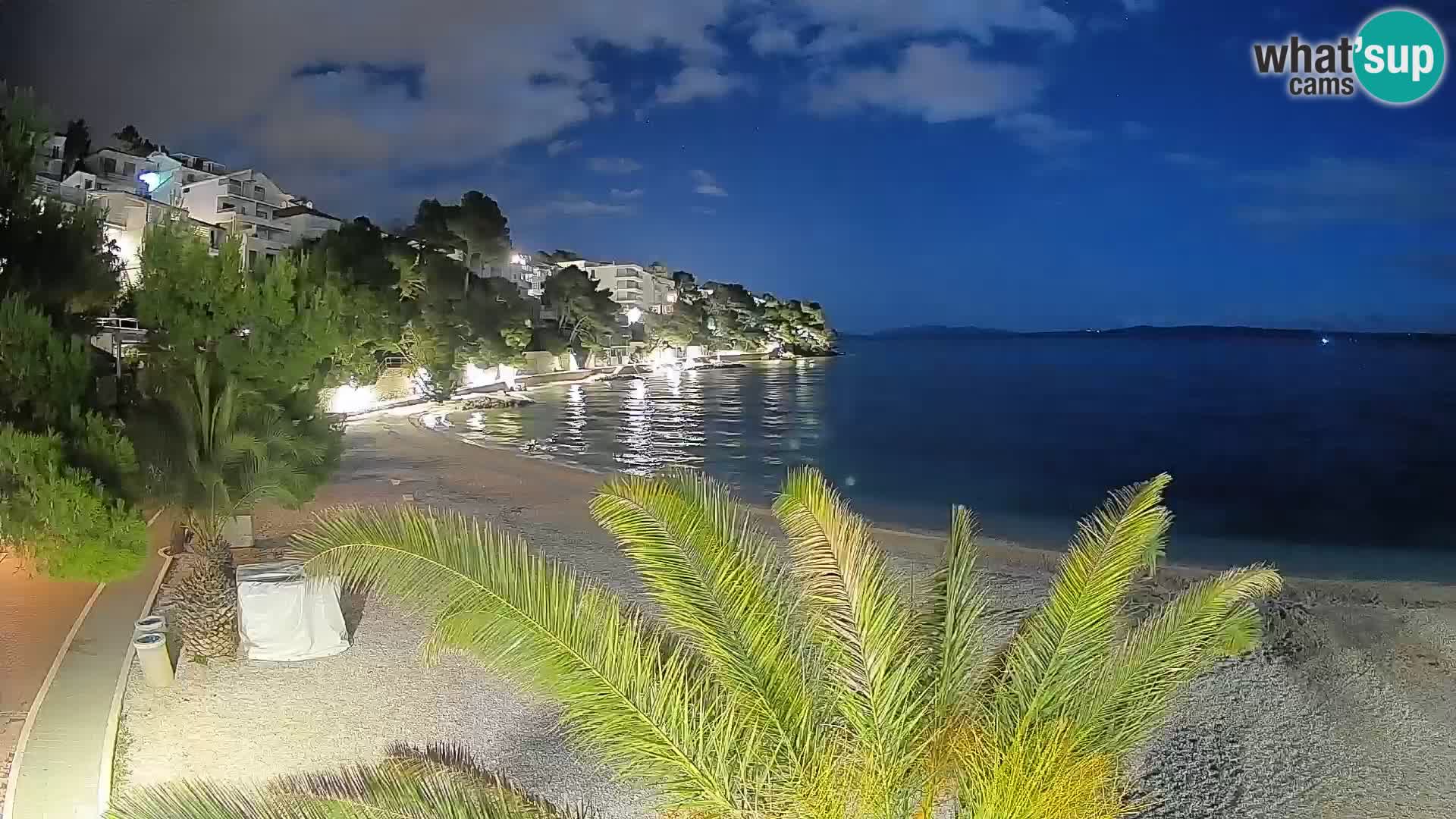 Webcam Lučica Beach Brela – Live View from the Adriatic Coast