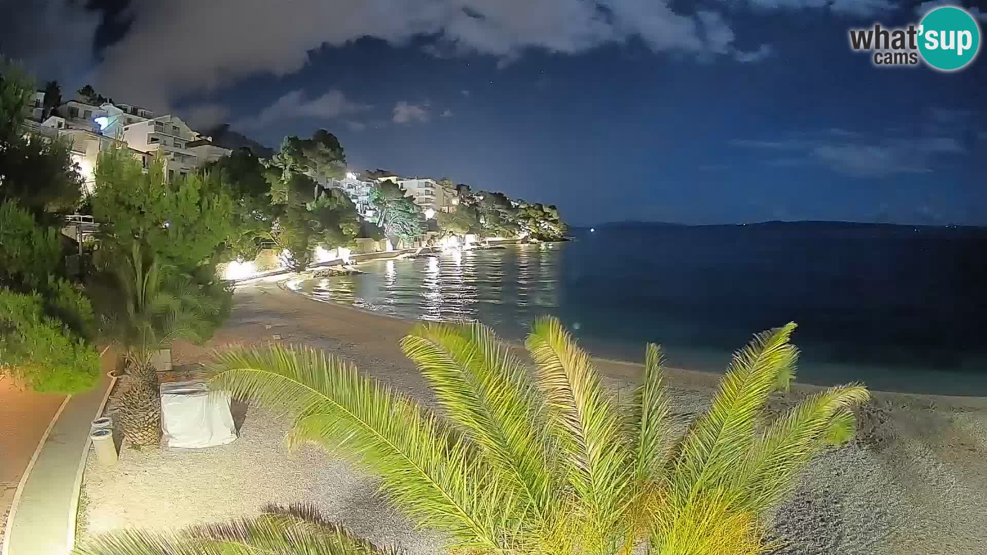 Webcam Lučica Beach Brela – Live View from the Adriatic Coast