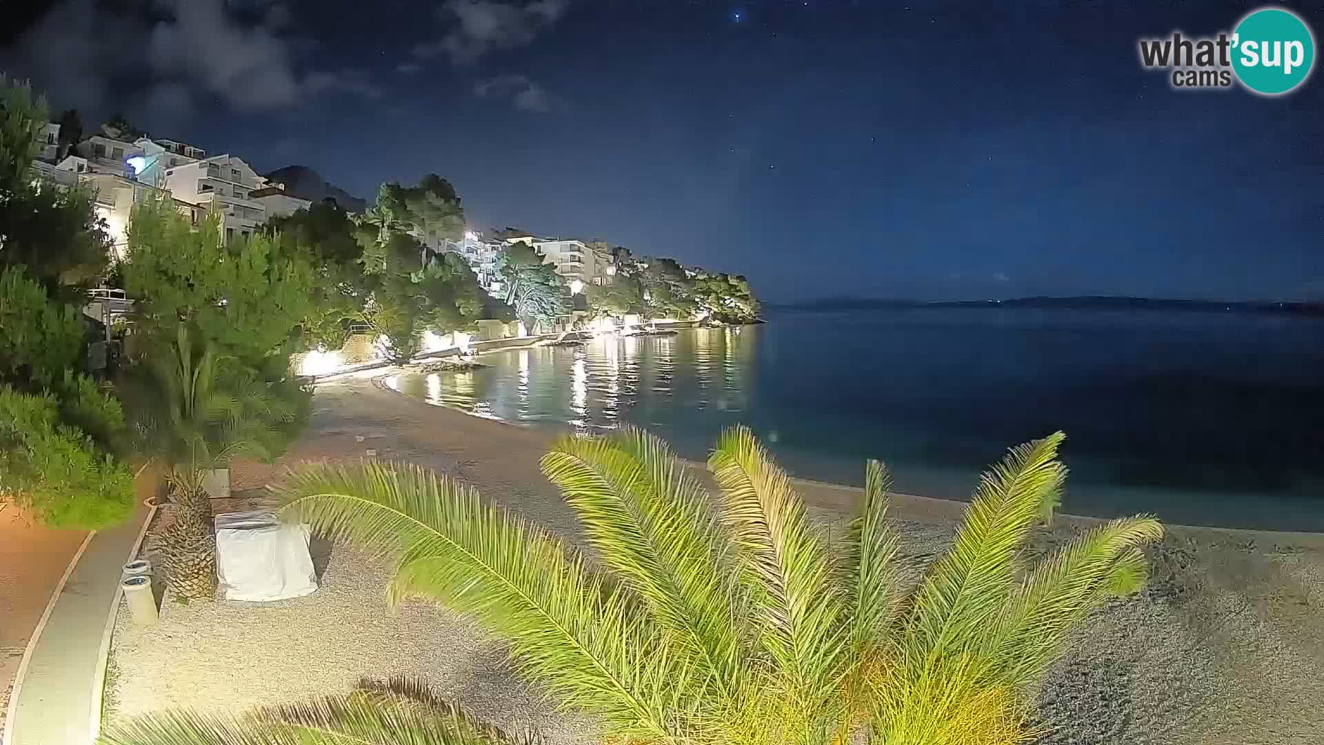 Webcam Lučica Beach Brela – Live View from the Adriatic Coast
