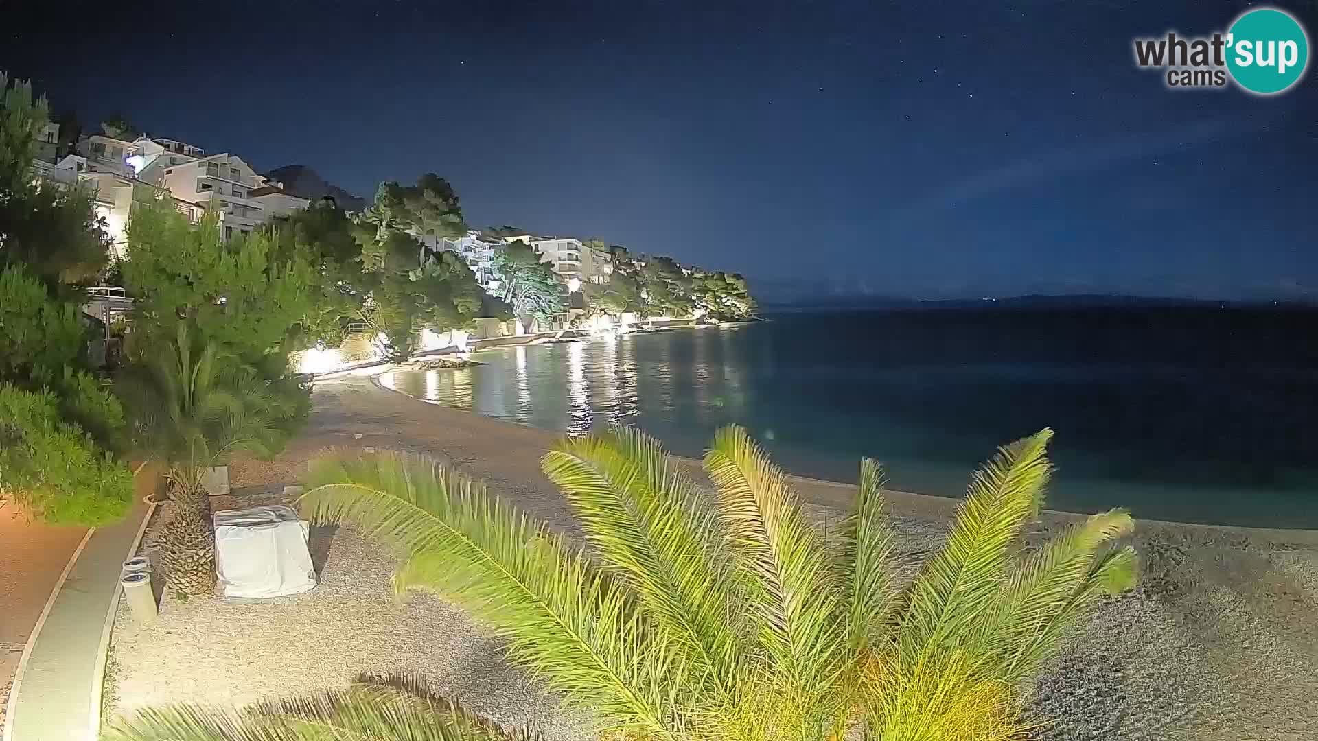 Webcam Lučica Beach Brela – Live View from the Adriatic Coast