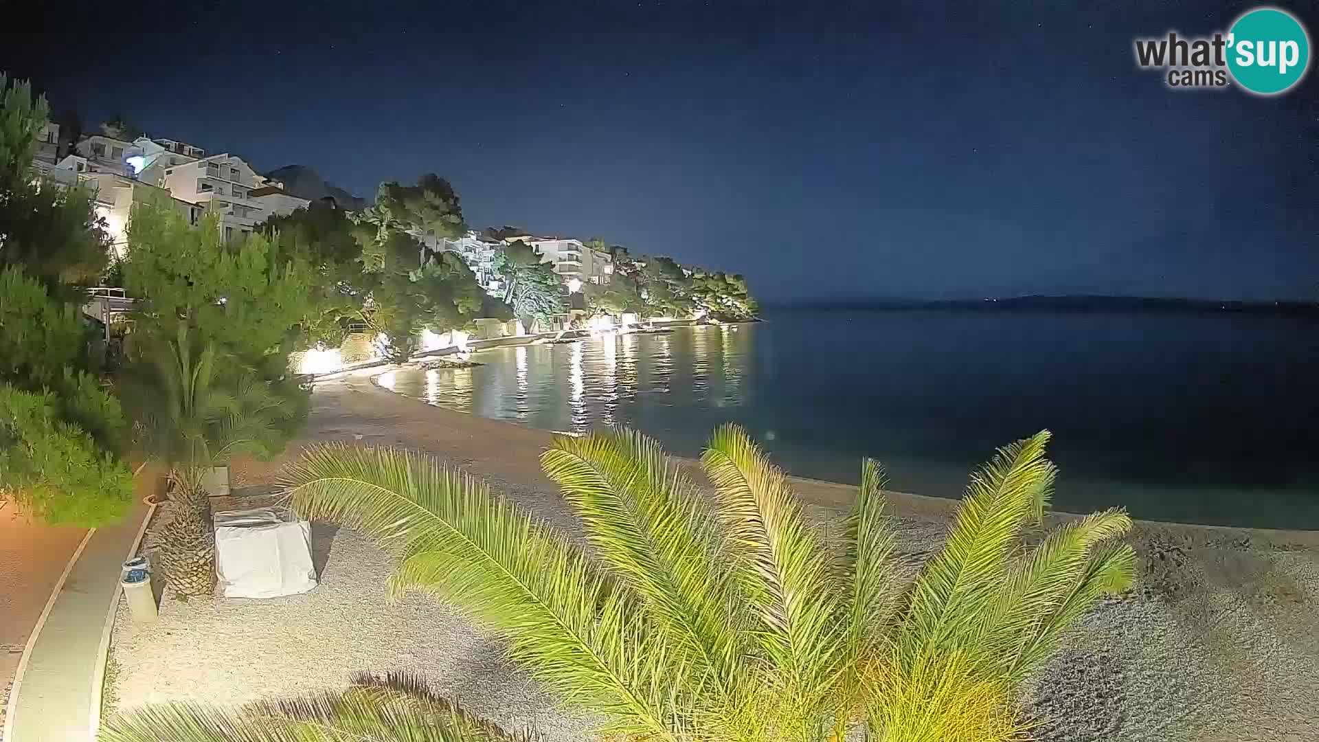 Webcam Lučica Beach Brela – Live View from the Adriatic Coast