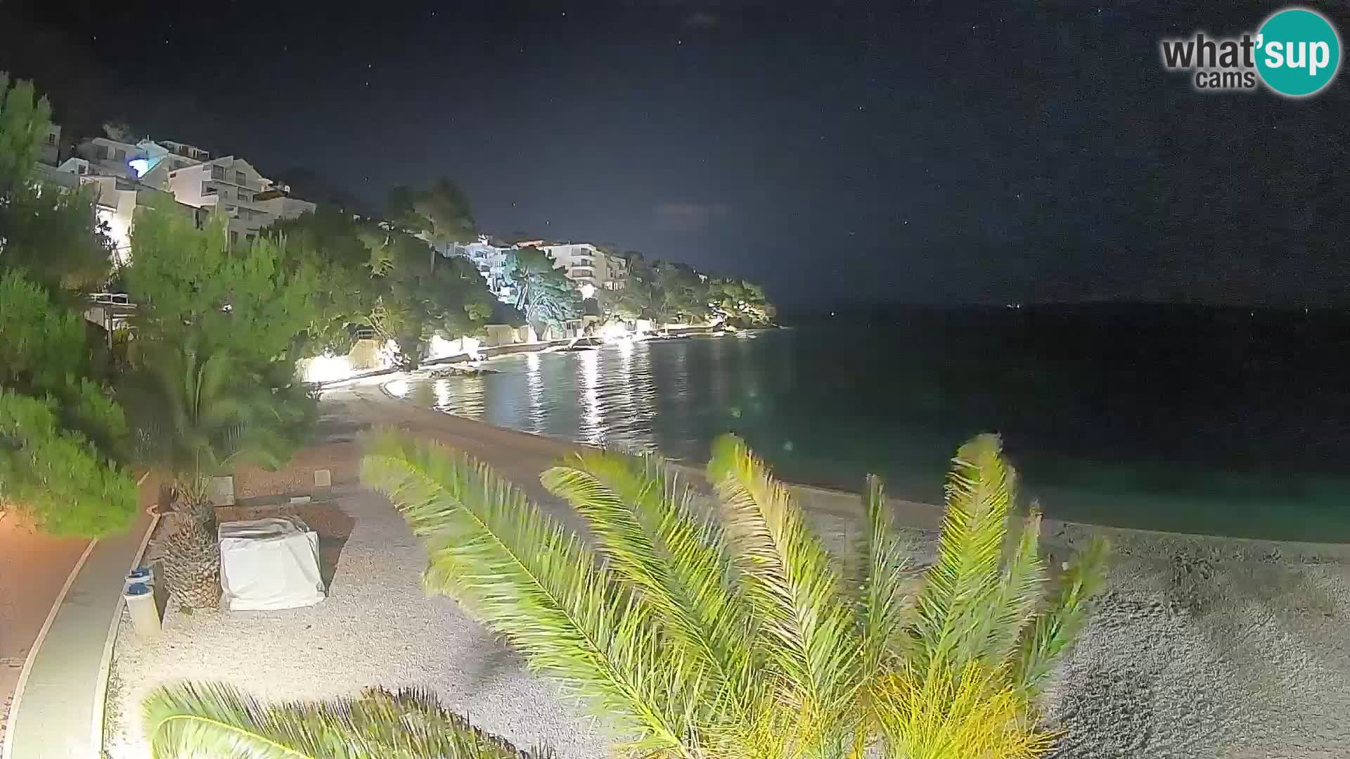 Webcam Lučica Beach Brela – Live View from the Adriatic Coast