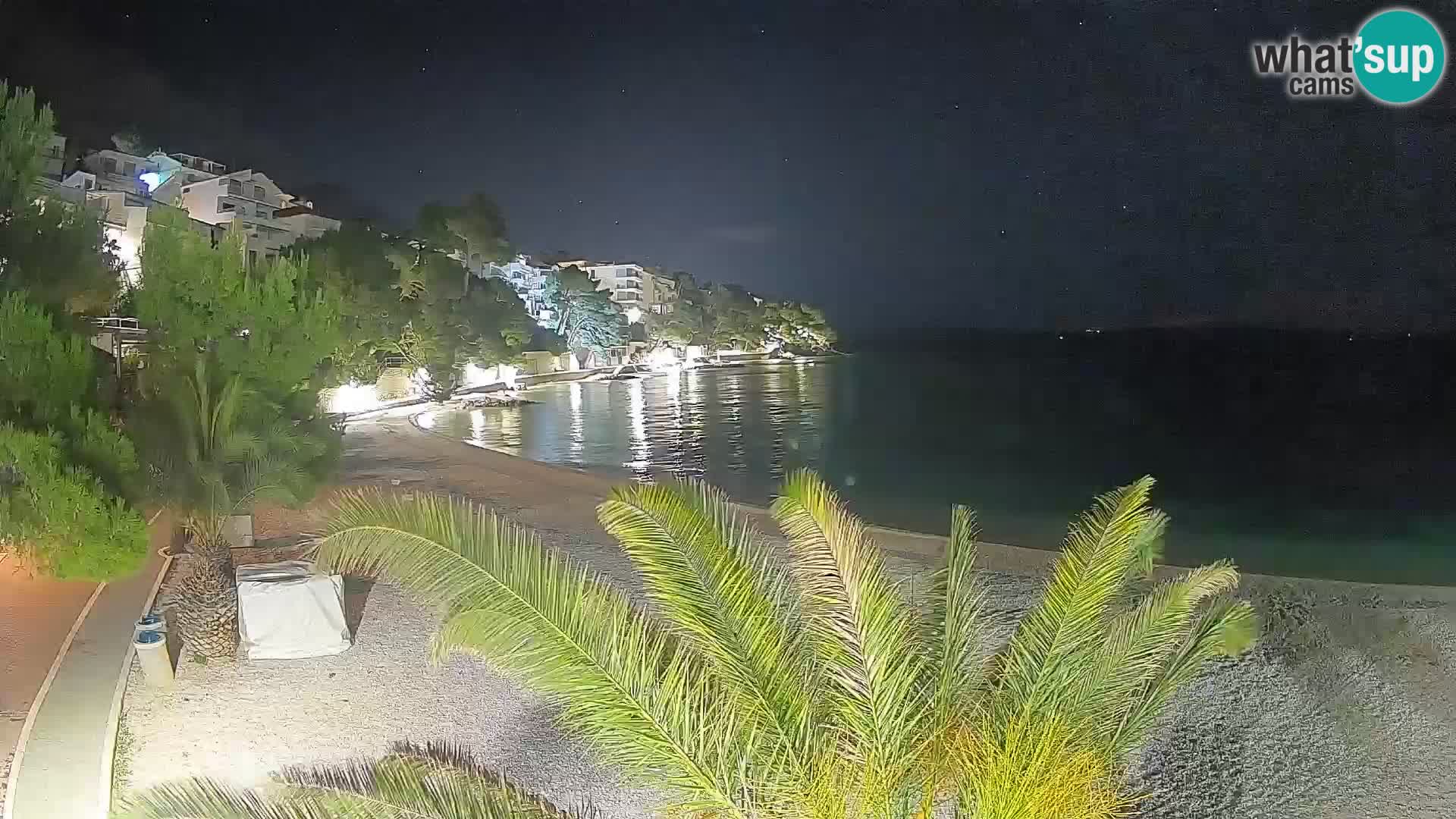 Webcam Lučica Beach Brela – Live View from the Adriatic Coast