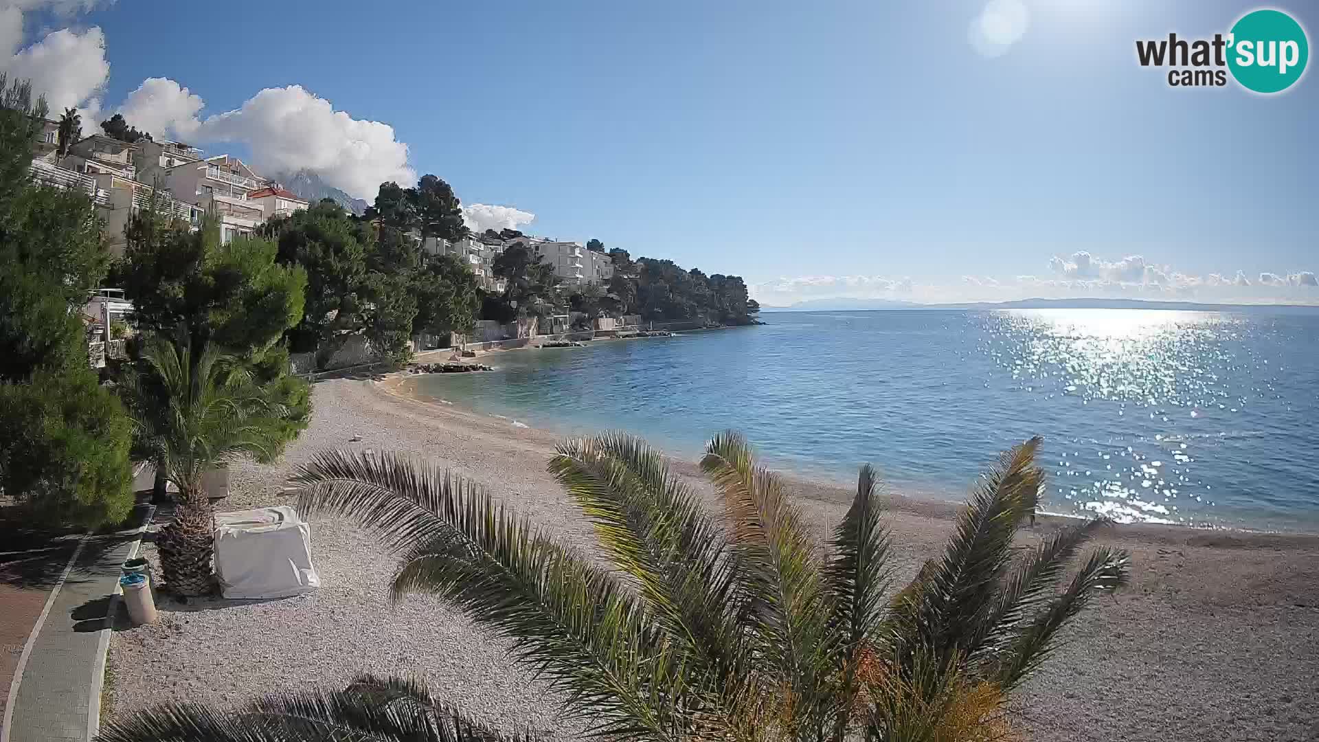 Webcam Lučica Beach Brela – Live View from the Adriatic Coast