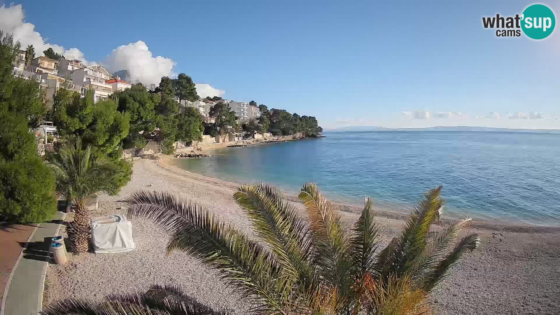 Webcam Lučica Beach Brela – Live View from the Adriatic Coast