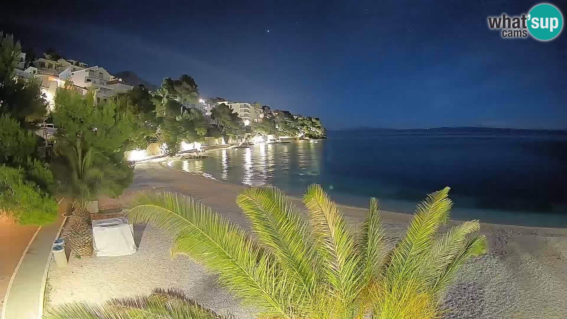Webcam Lučica Beach Brela – Live View from the Adriatic Coast