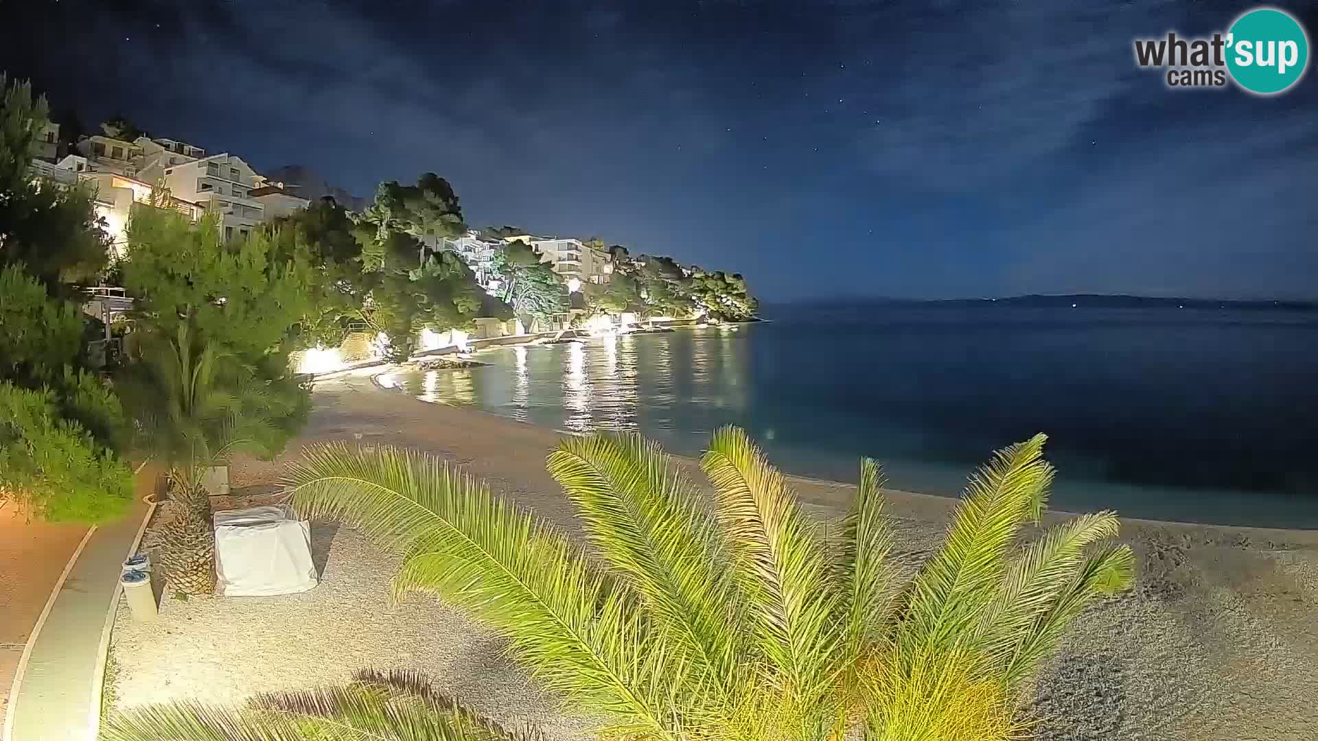 Webcam Lučica Beach Brela – Live View from the Adriatic Coast