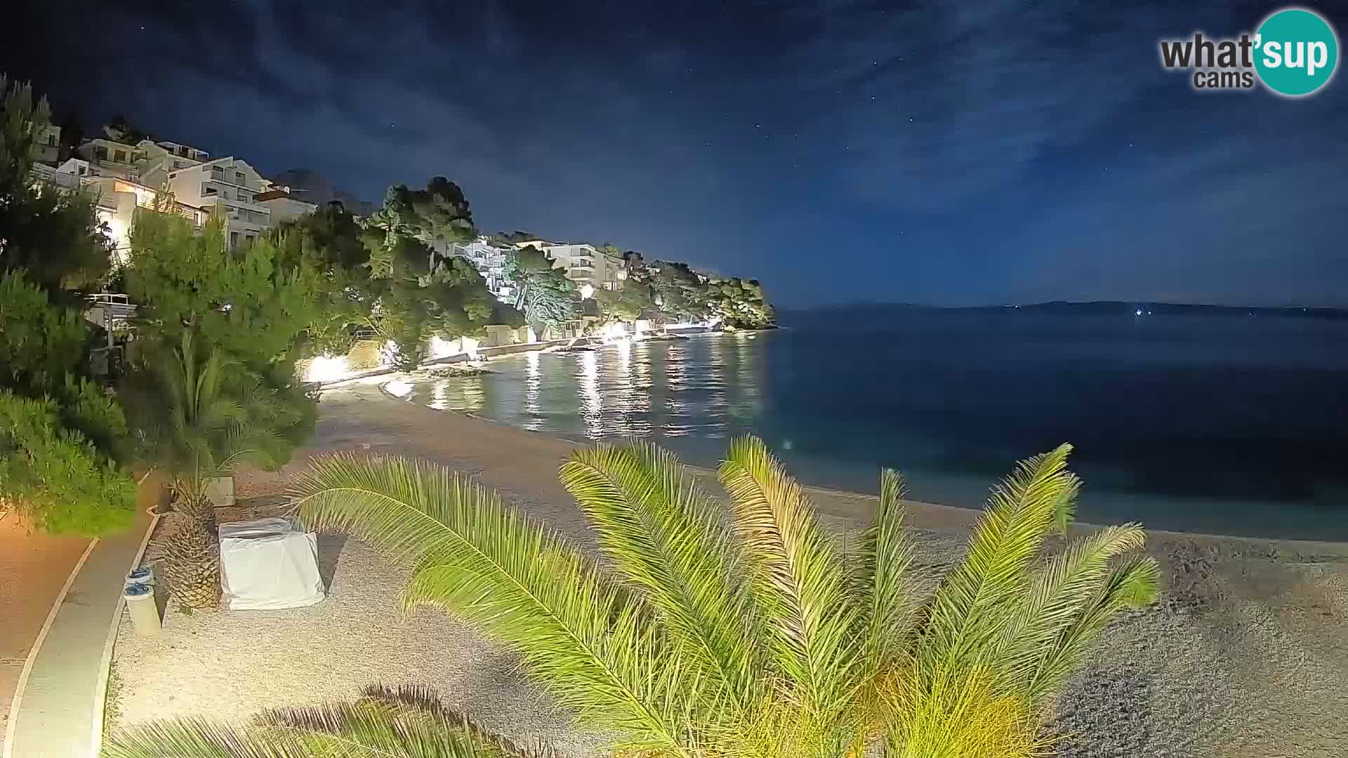 Webcam Lučica Beach Brela – Live View from the Adriatic Coast