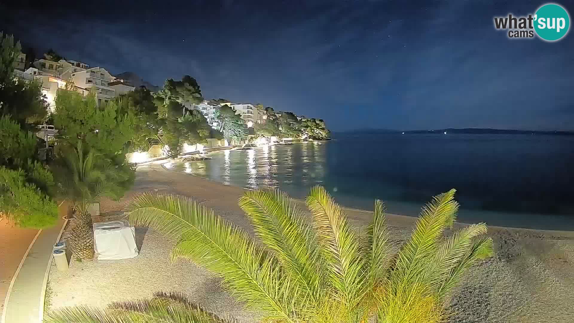Webcam Lučica Beach Brela – Live View from the Adriatic Coast