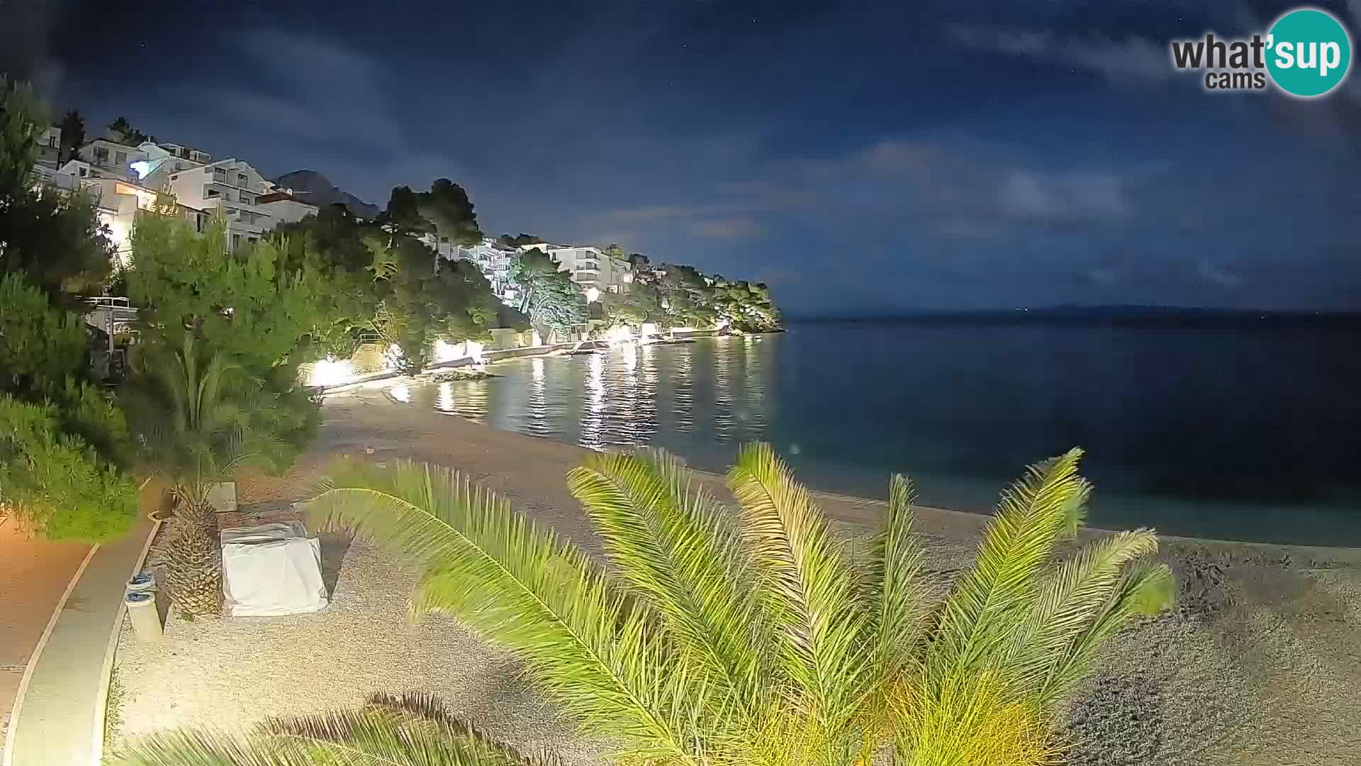 Webcam Lučica Beach Brela – Live View from the Adriatic Coast