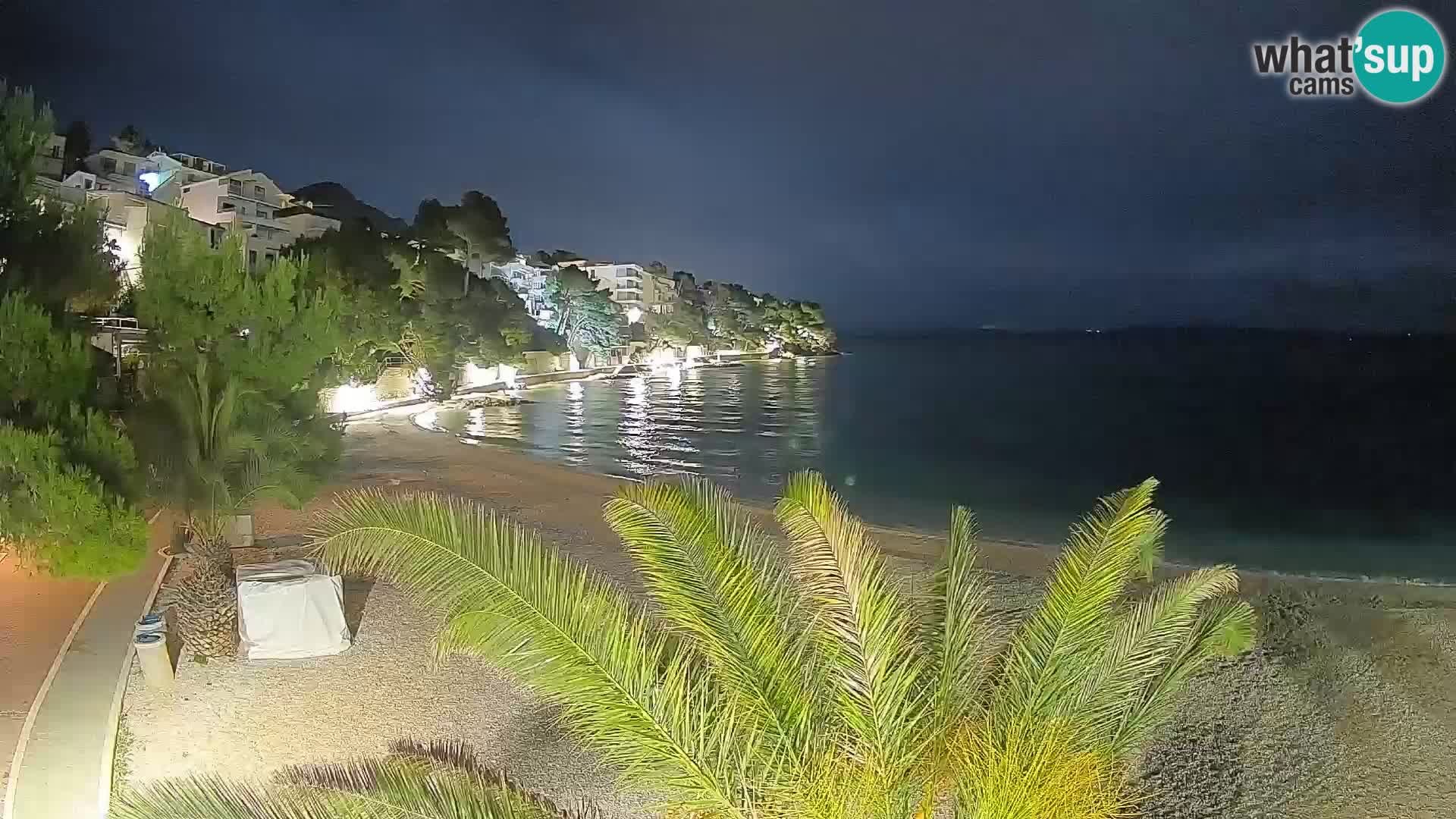 Webcam Playa Lučica Brela – Vista en directo de la costa adriática