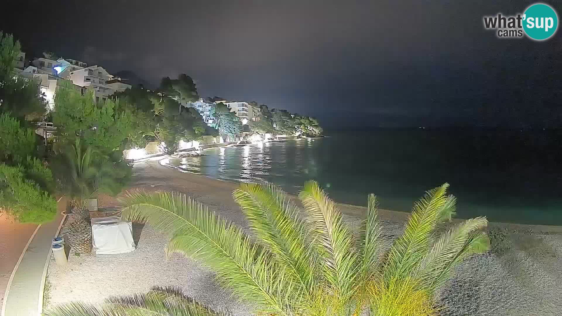 Webcam Lučica Beach Brela – Live View from the Adriatic Coast