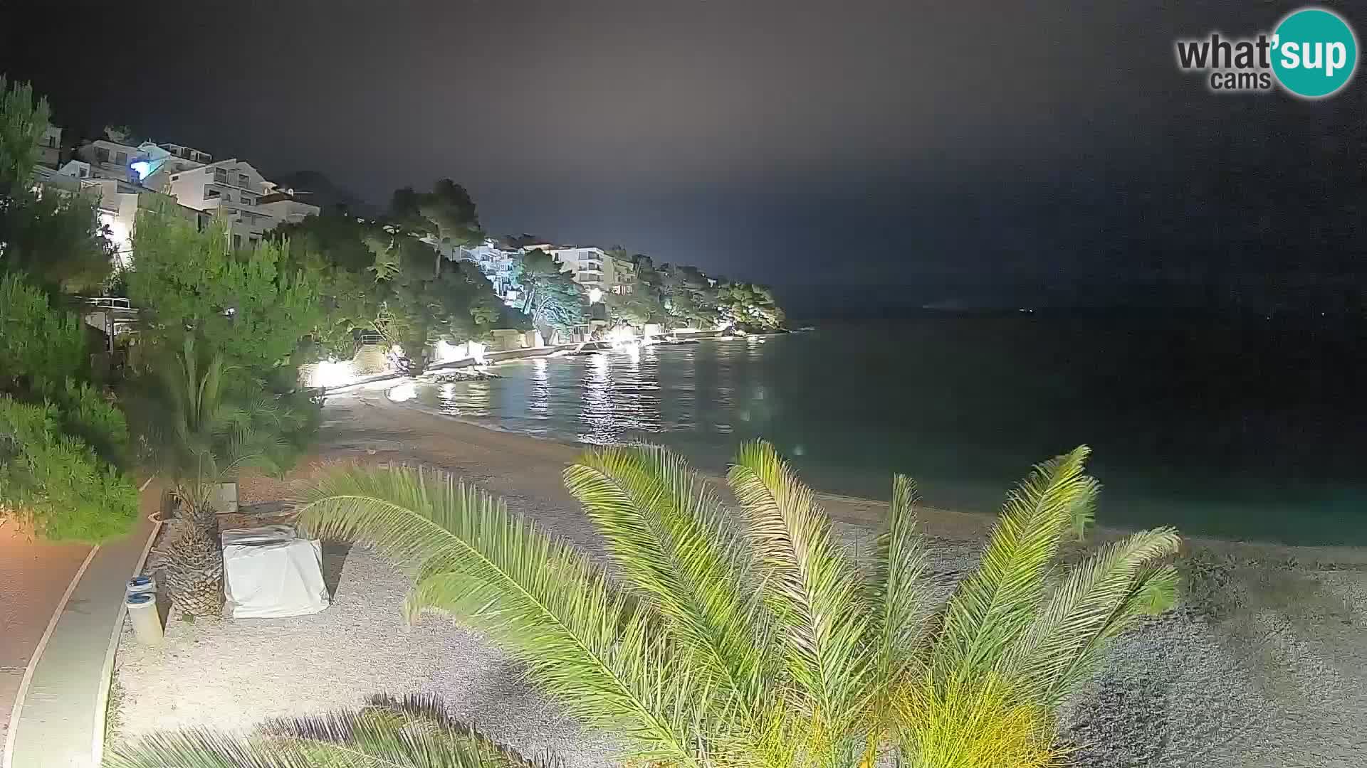 Webcam Playa Lučica Brela – Vista en directo de la costa adriática