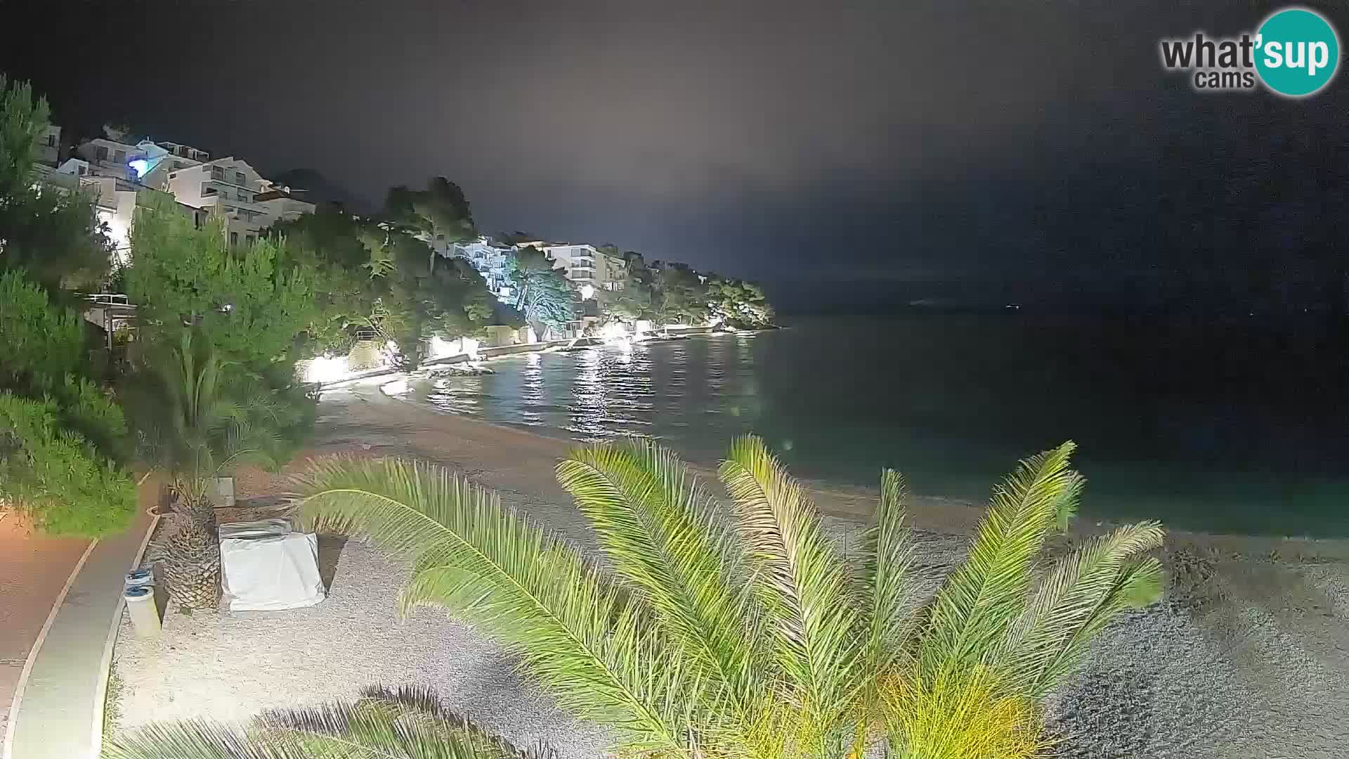 Webcam Playa Lučica Brela – Vista en directo de la costa adriática