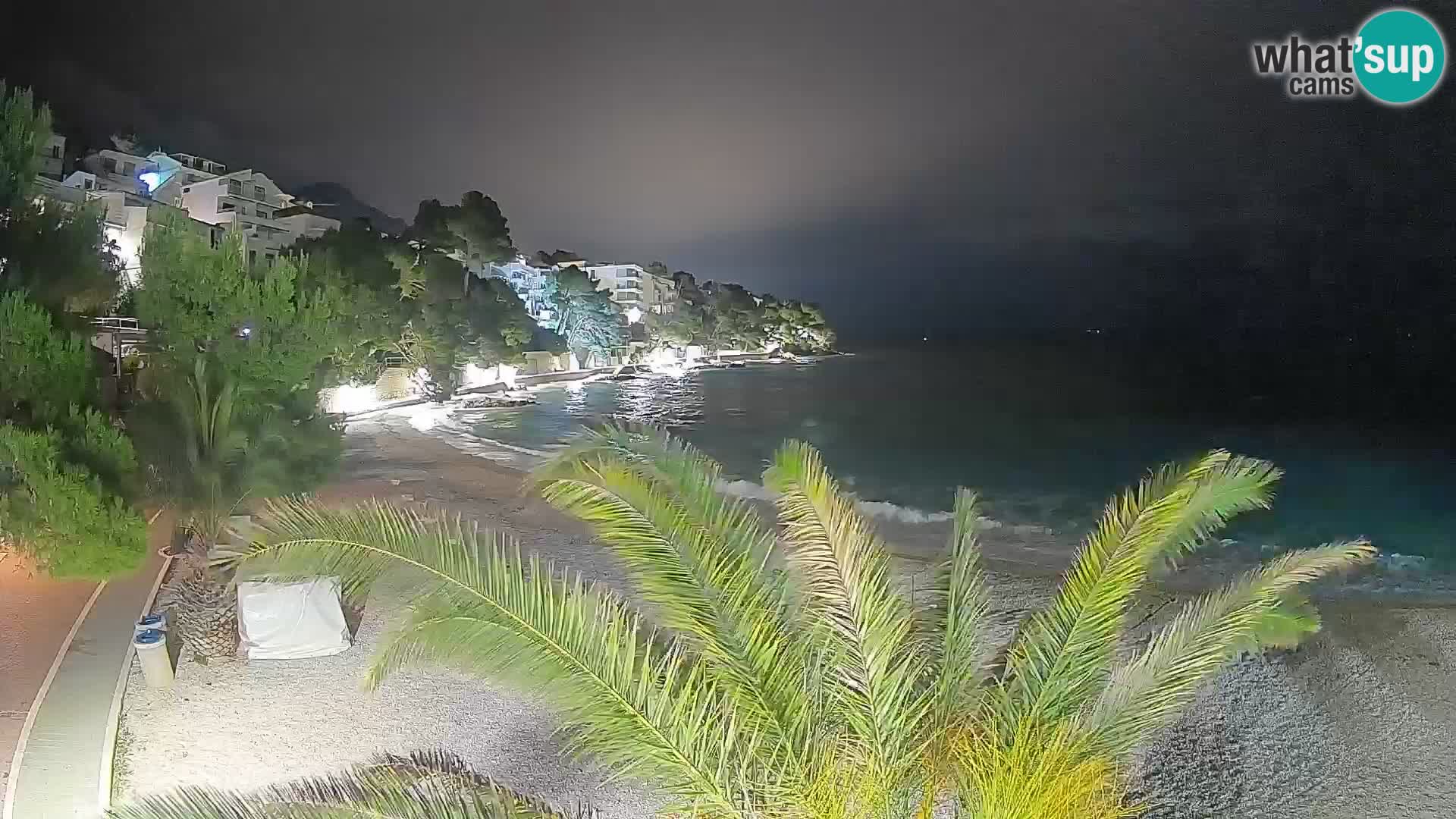 Webcam Lučica Beach Brela – Live View from the Adriatic Coast