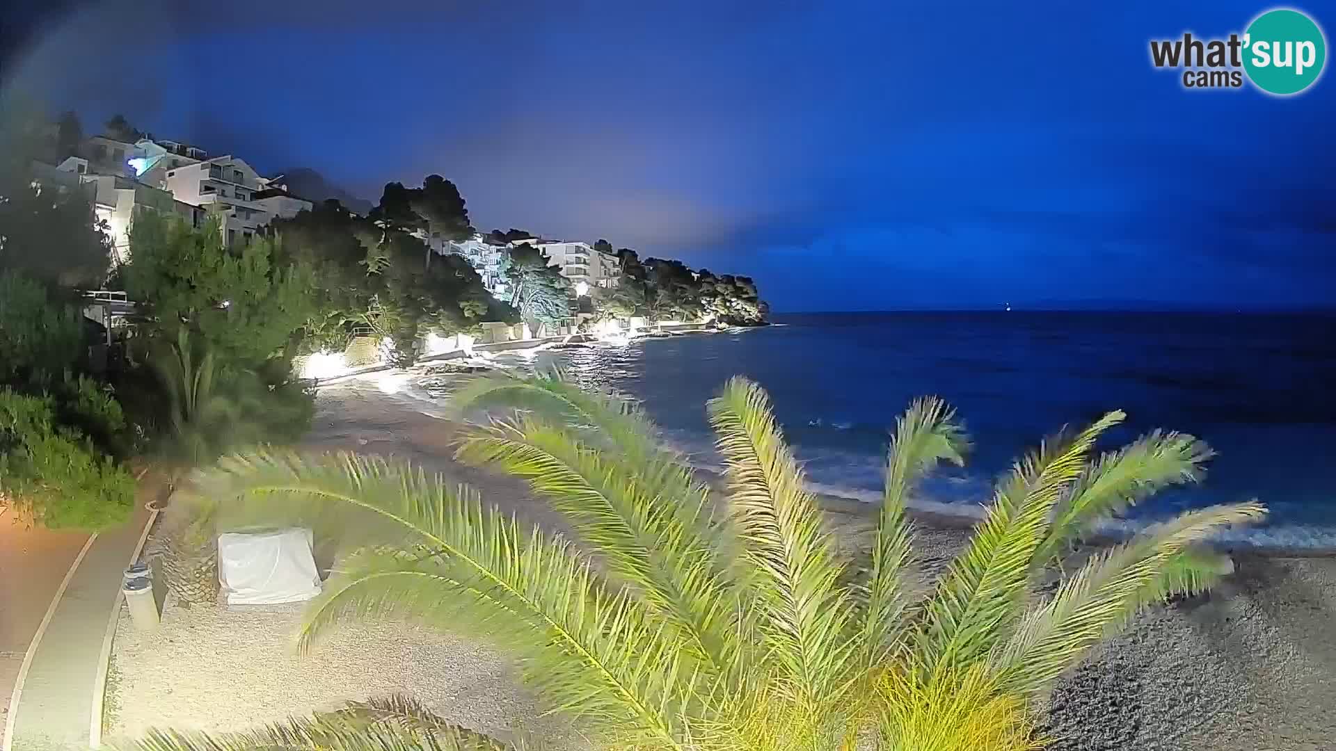 Webcam Lučica Beach Brela – Live View from the Adriatic Coast