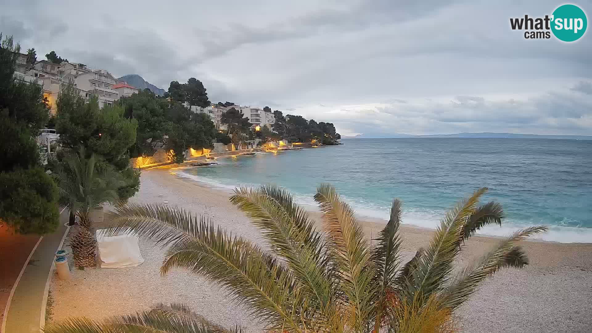 Webcam Lučica Beach Brela – Live View from the Adriatic Coast