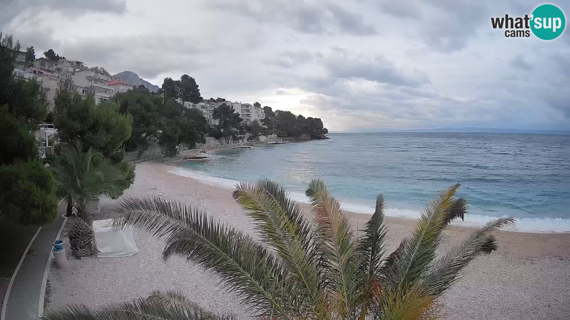 Webcam Lučica Beach Brela – Live View from the Adriatic Coast