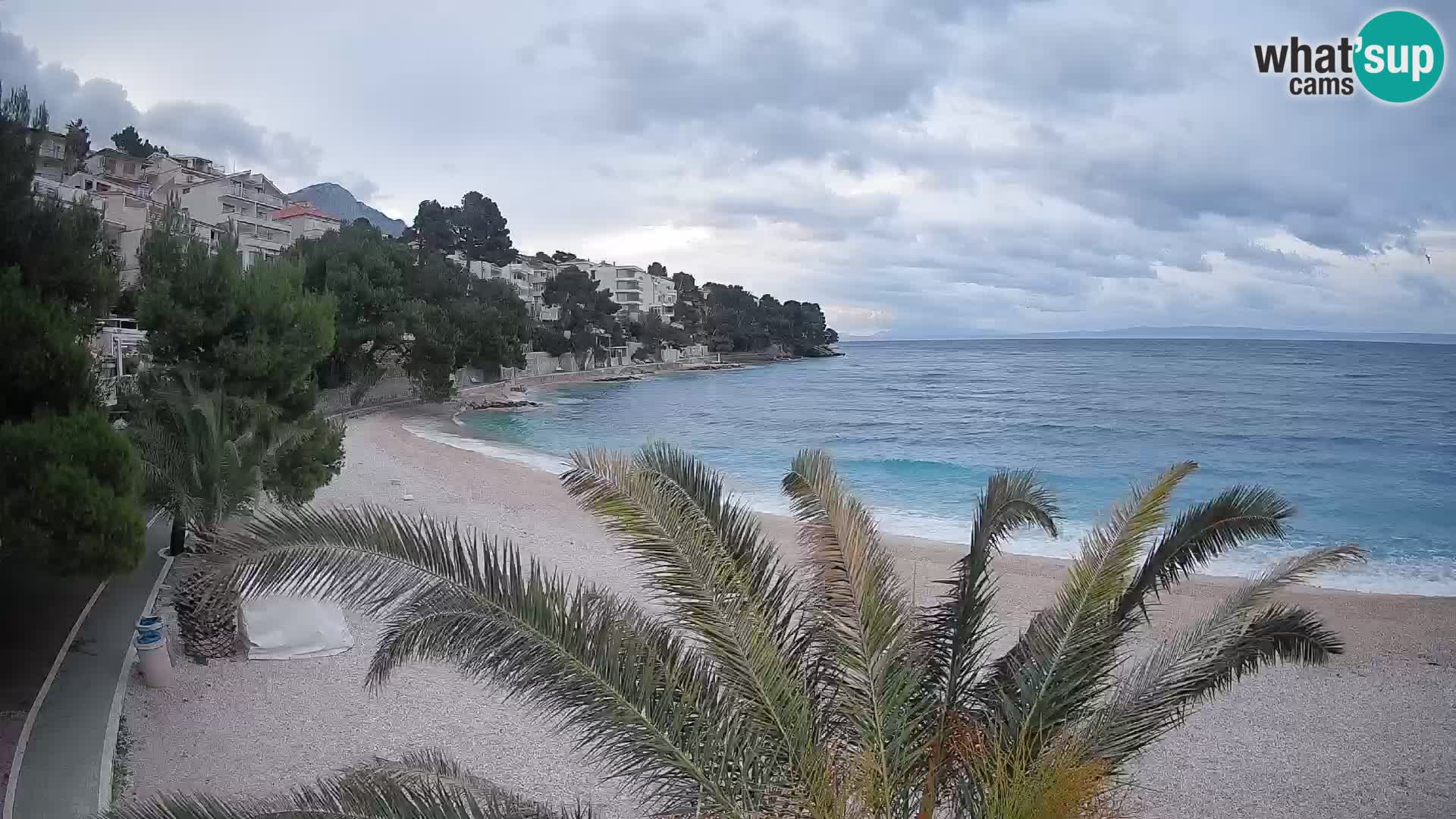 Webcam Lučica Beach Brela – Live View from the Adriatic Coast