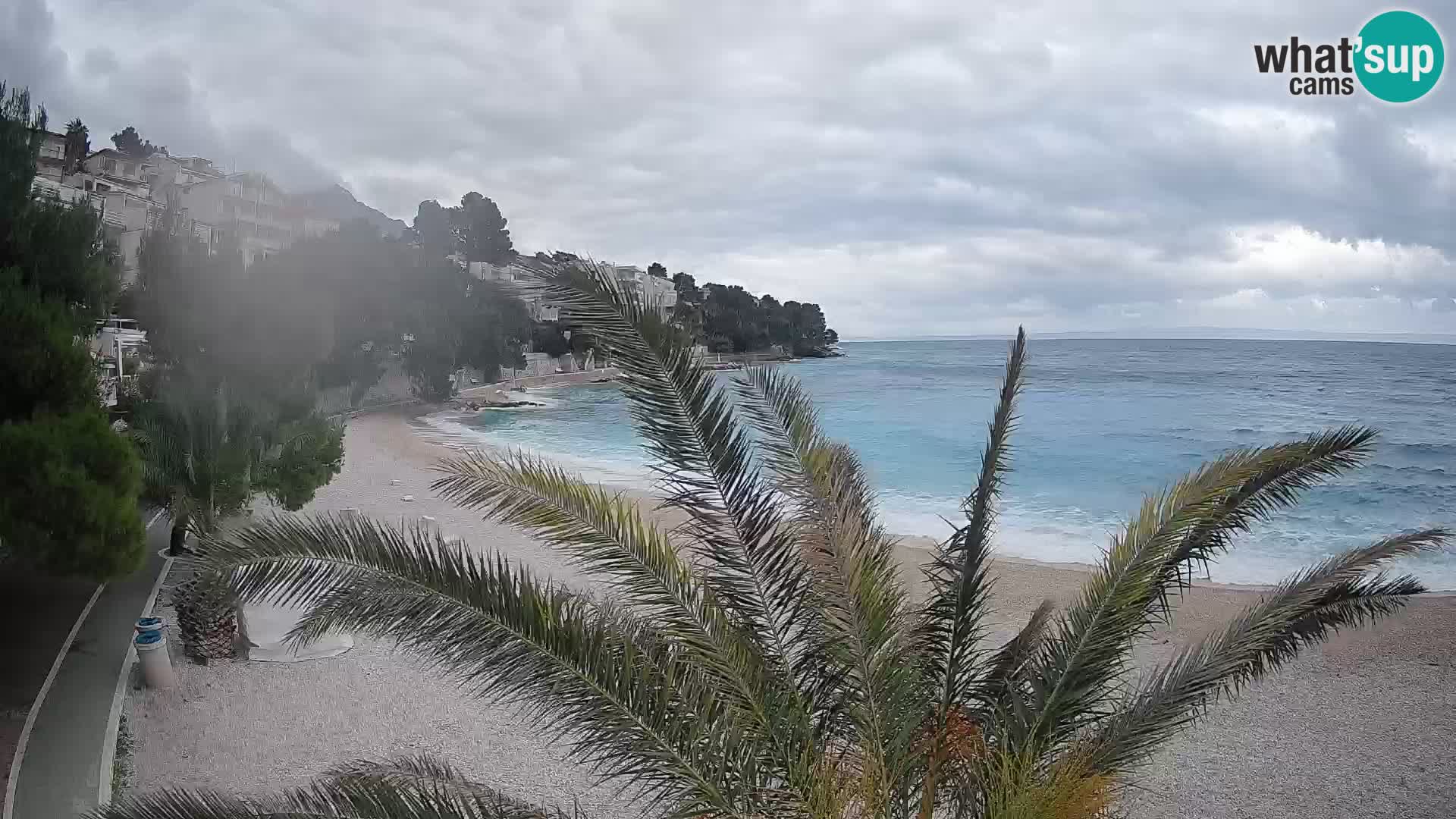 Webcam Lučica Beach Brela – Live View from the Adriatic Coast