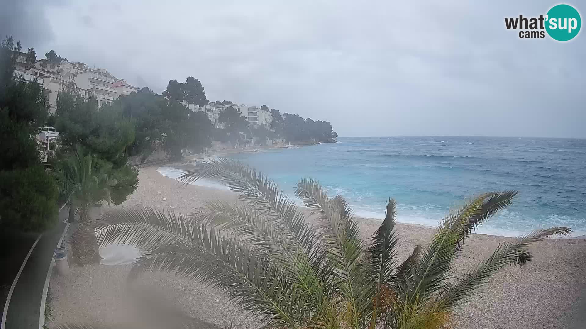 Webcam Lučica Beach Brela – Live View from the Adriatic Coast