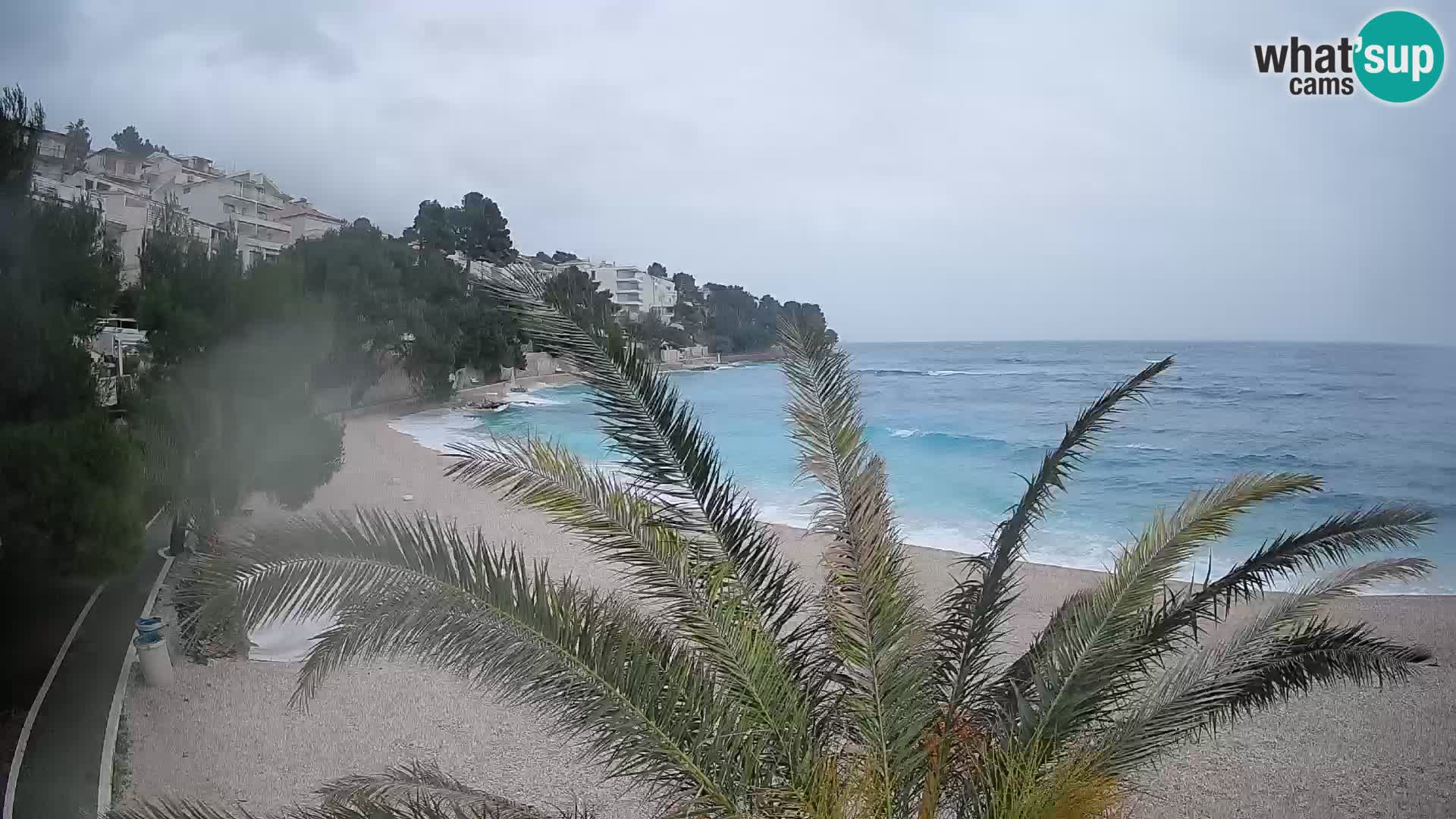 Webcam Lučica Beach Brela – Live View from the Adriatic Coast