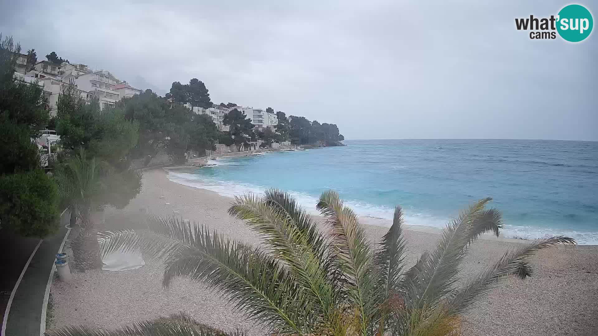Webcam Lučica Beach Brela – Live View from the Adriatic Coast