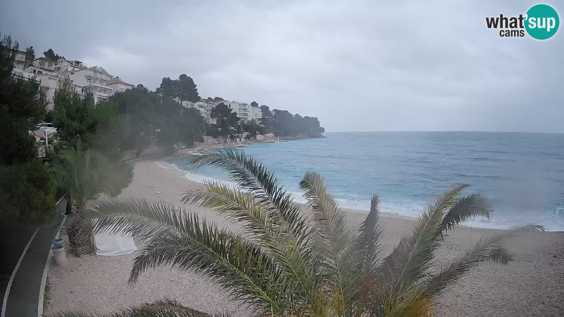 Webcam Lučica Beach Brela – Live View from the Adriatic Coast