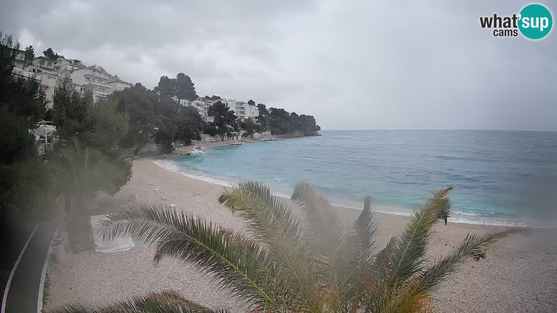 Webcam Lučica Beach Brela – Live View from the Adriatic Coast