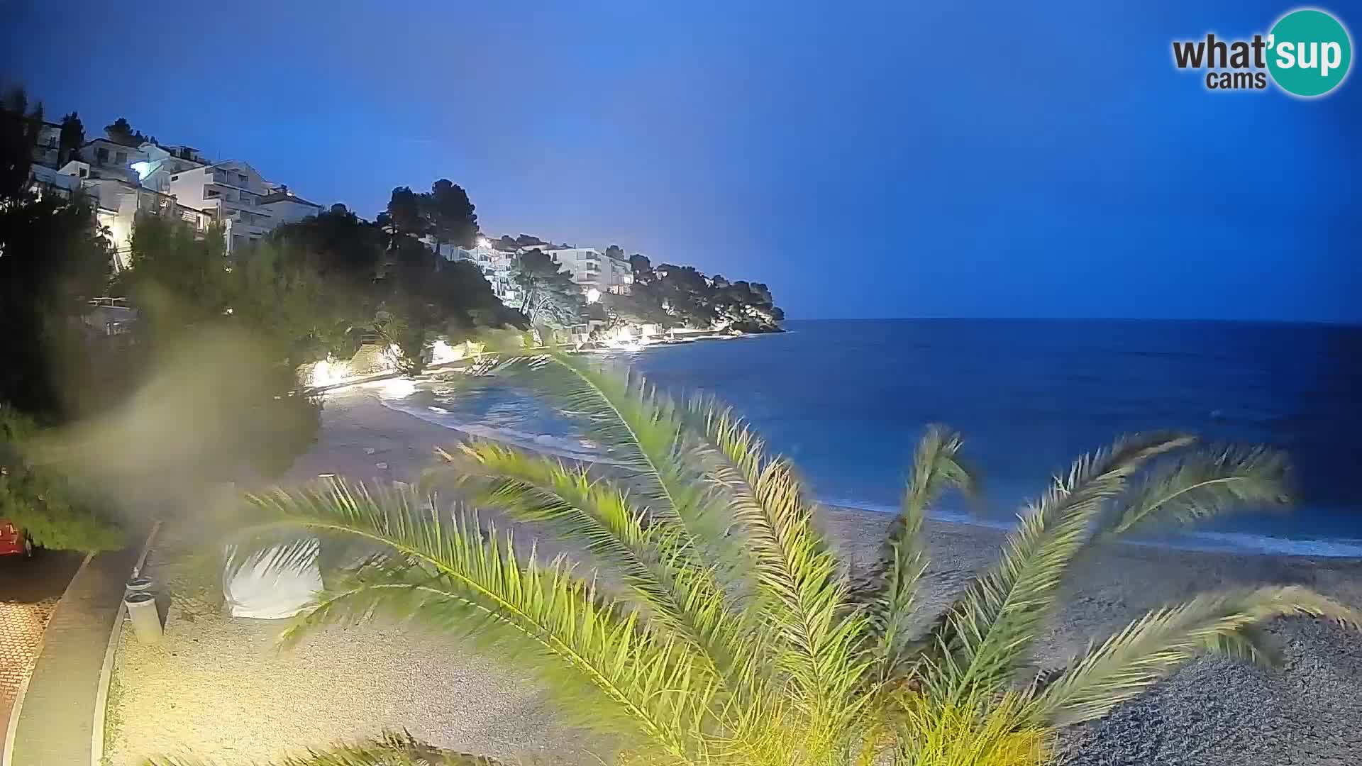 Webcam Lučica Beach Brela – Live View from the Adriatic Coast