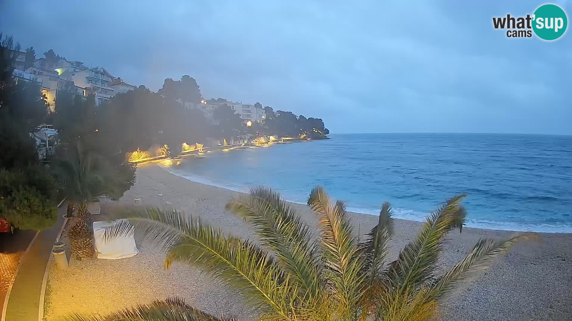 Webcam Lučica Beach Brela – Live View from the Adriatic Coast